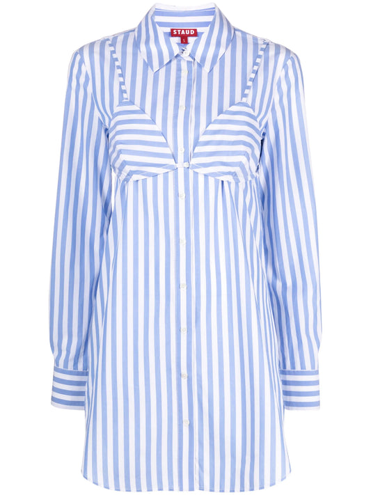 Alita striped poplin shirtdress