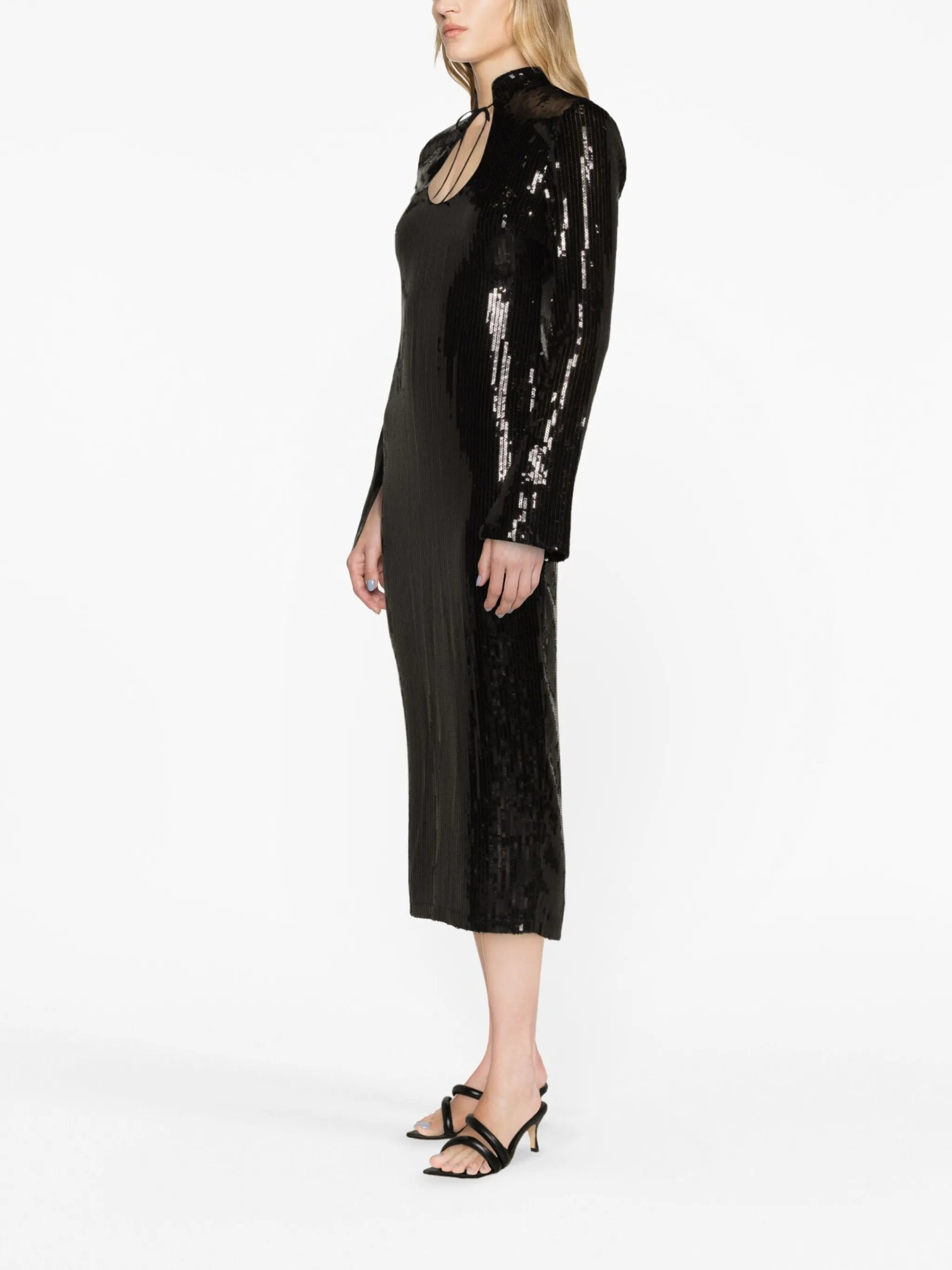 Lazarus sequined midi dress
