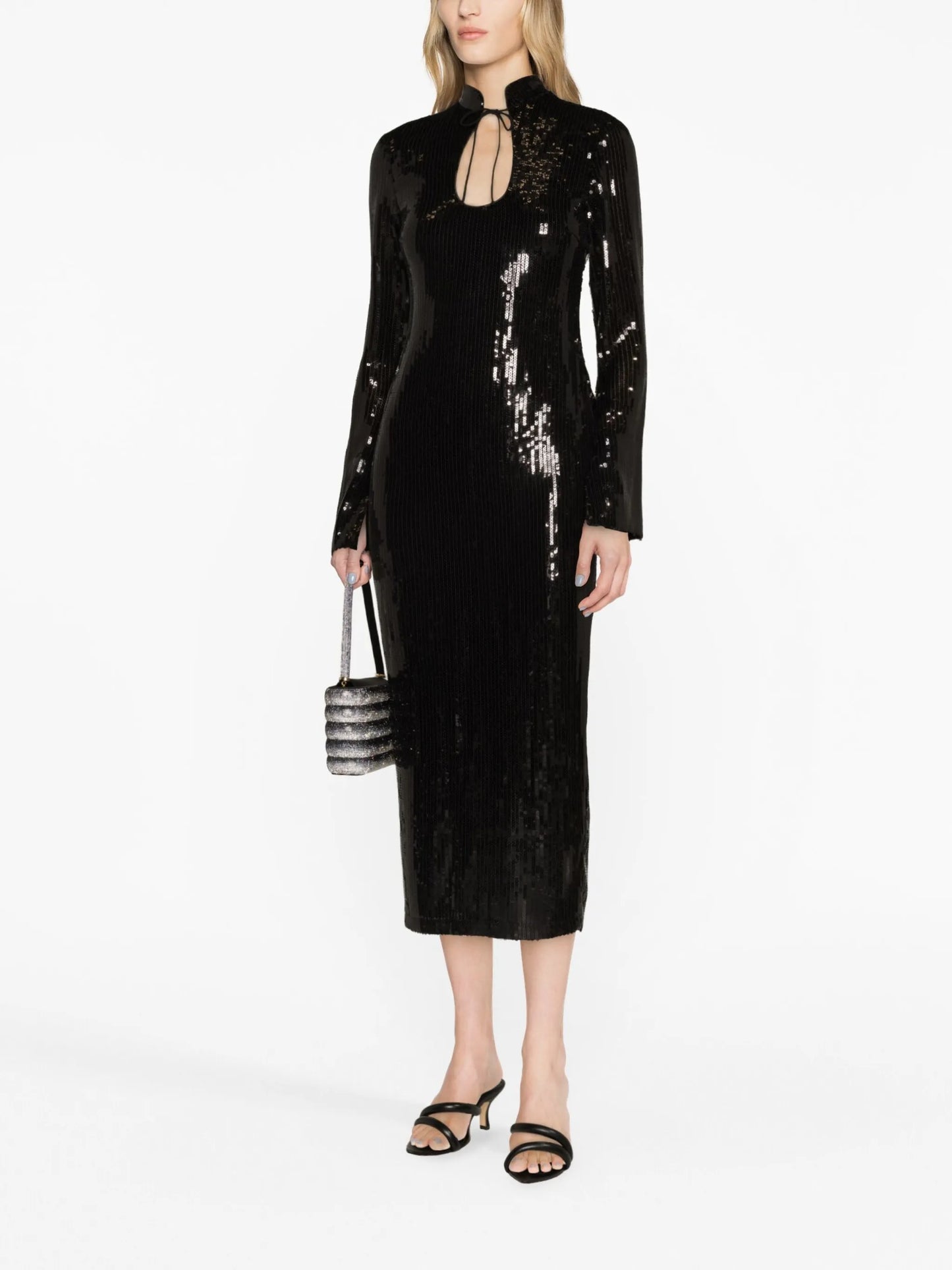 Lazarus sequined midi dress