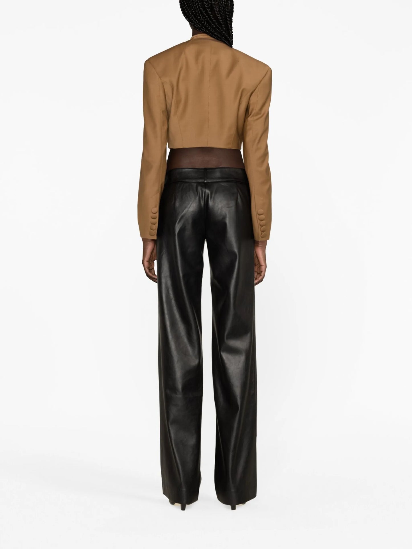 Sabu faux-leather trousers