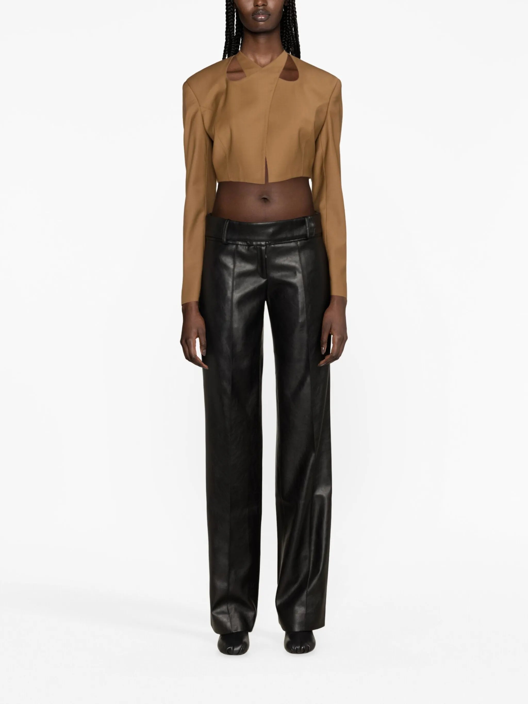 Sabu faux-leather trousers
