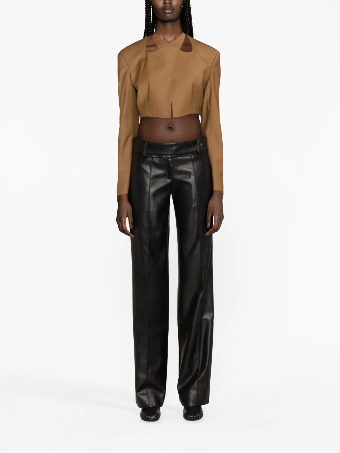 Sabu faux-leather trousers