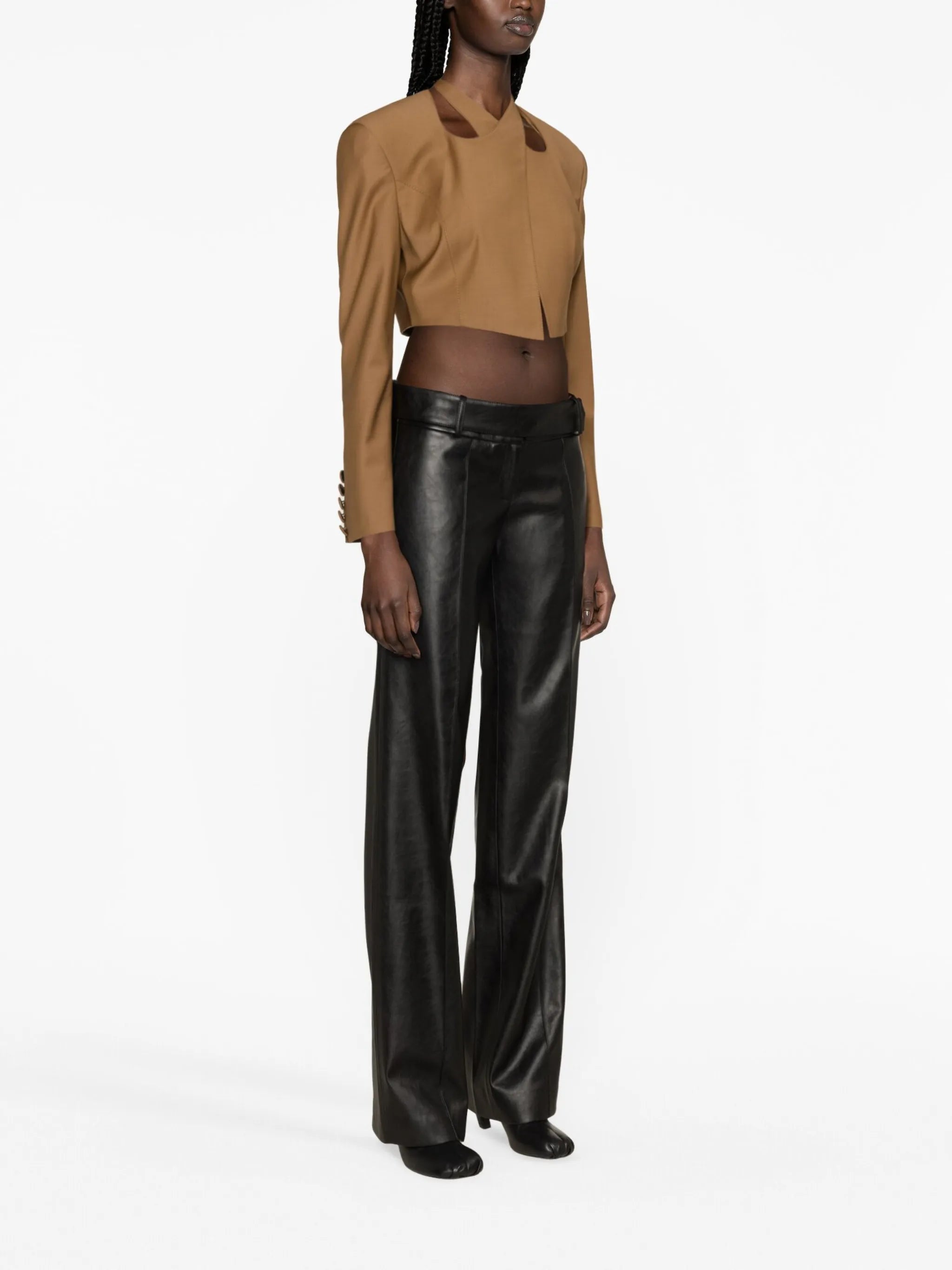 Sabu faux-leather trousers