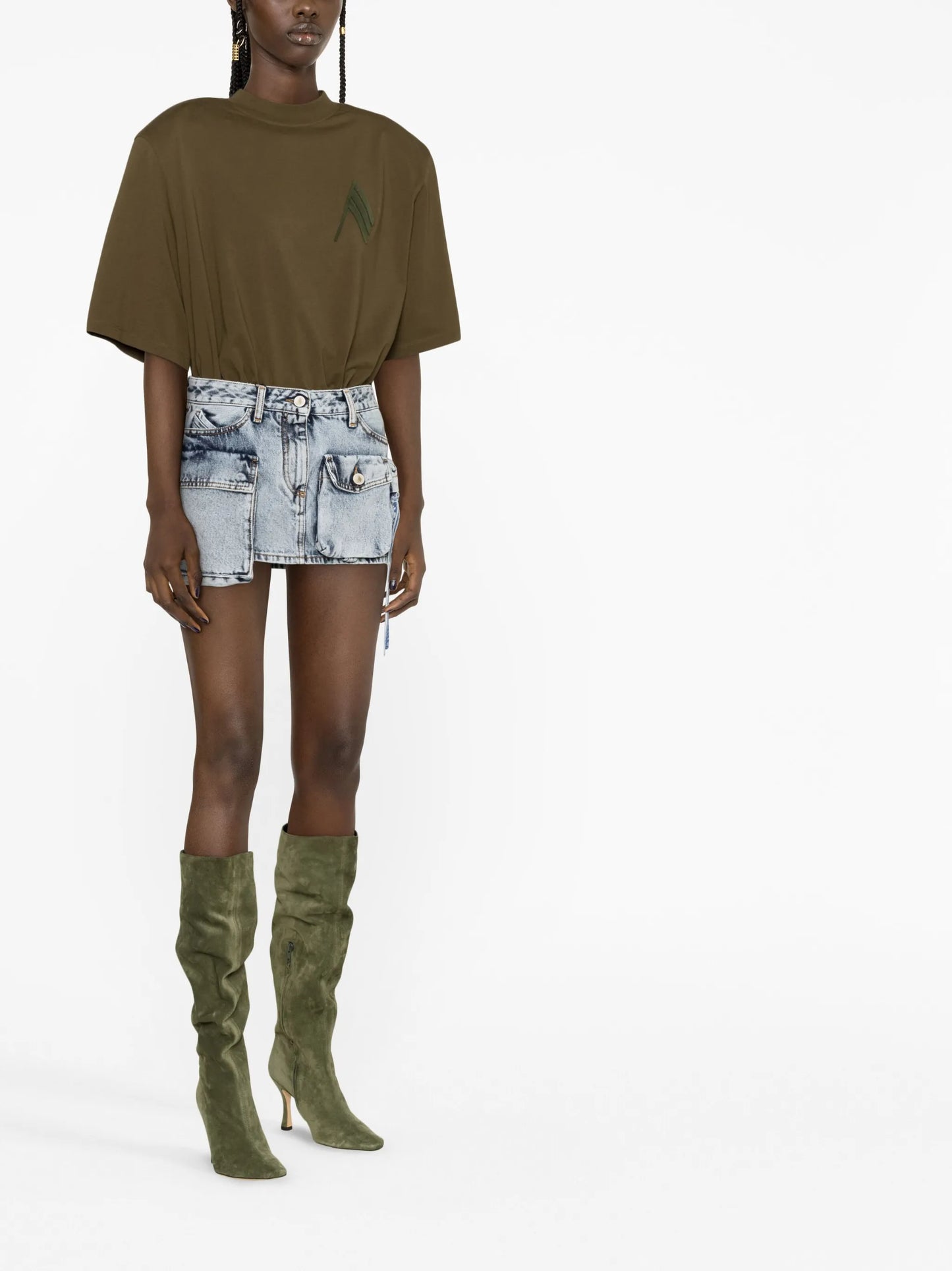 Fay denim miniskirt
