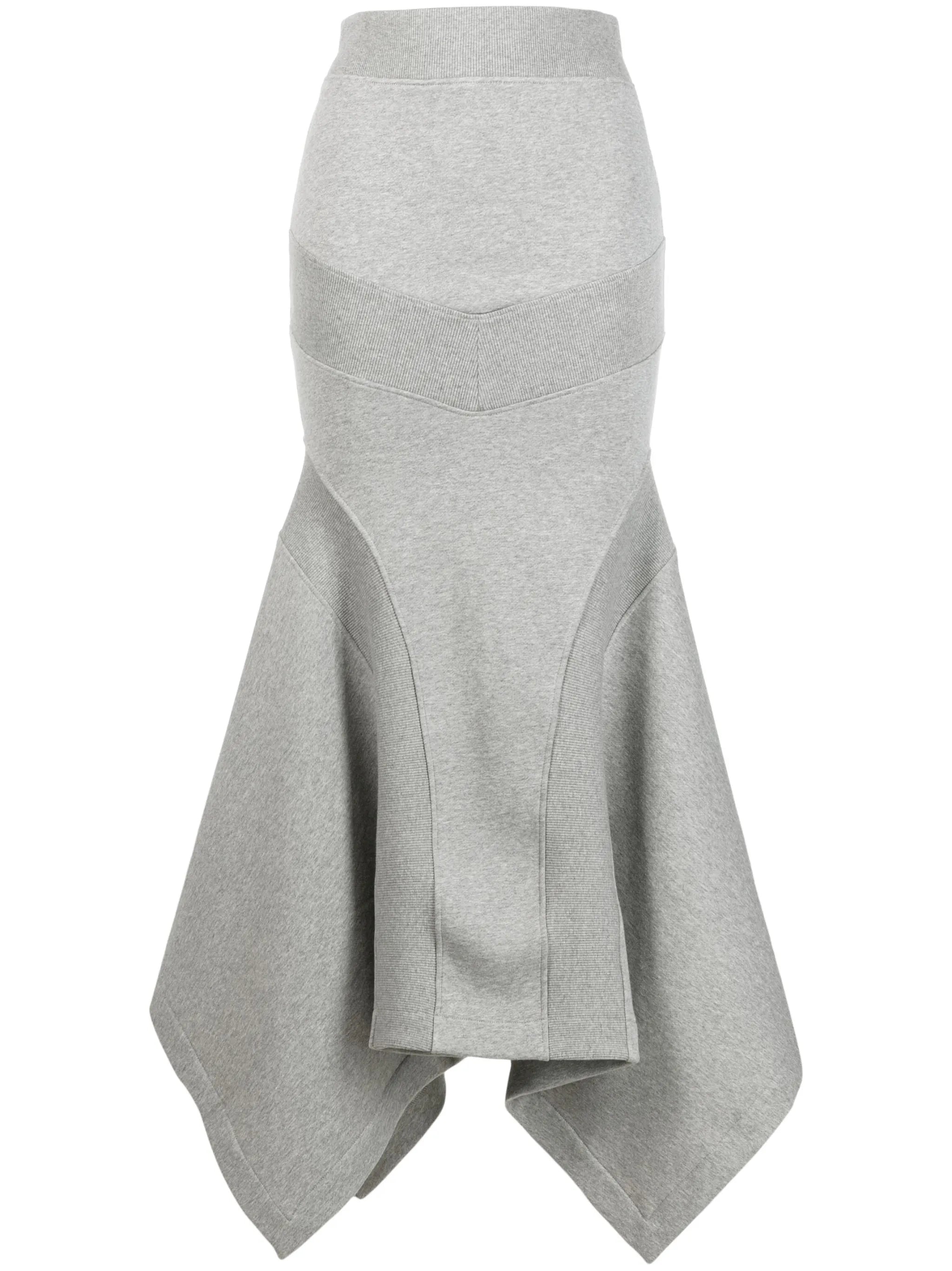 asymmetric cotton skirt