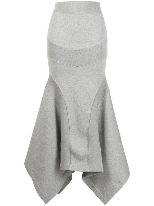 asymmetric cotton skirt