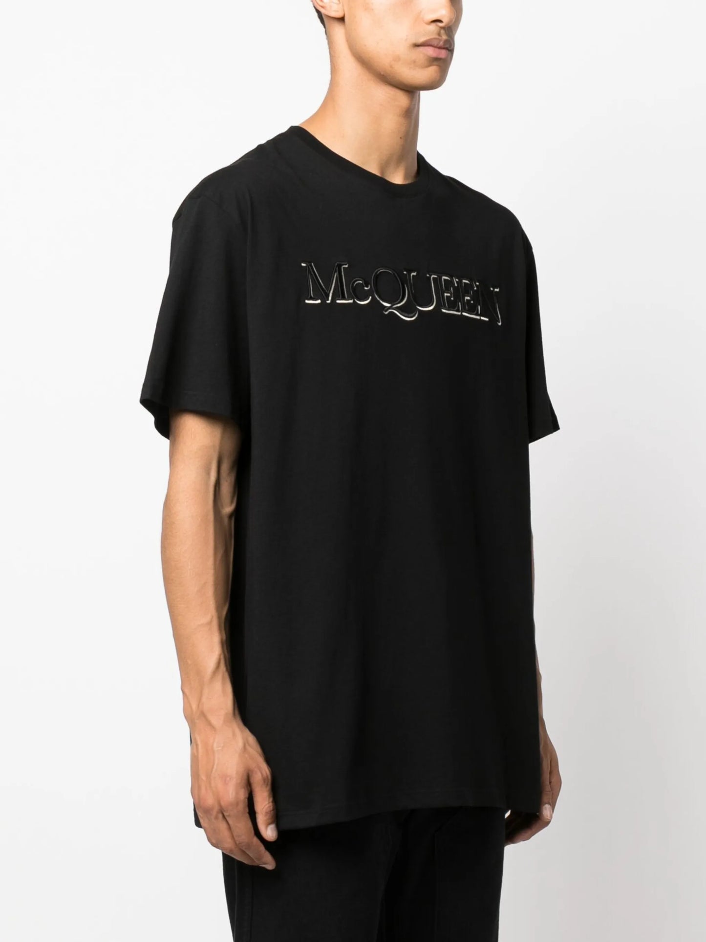 logo-embroidered T-shirt