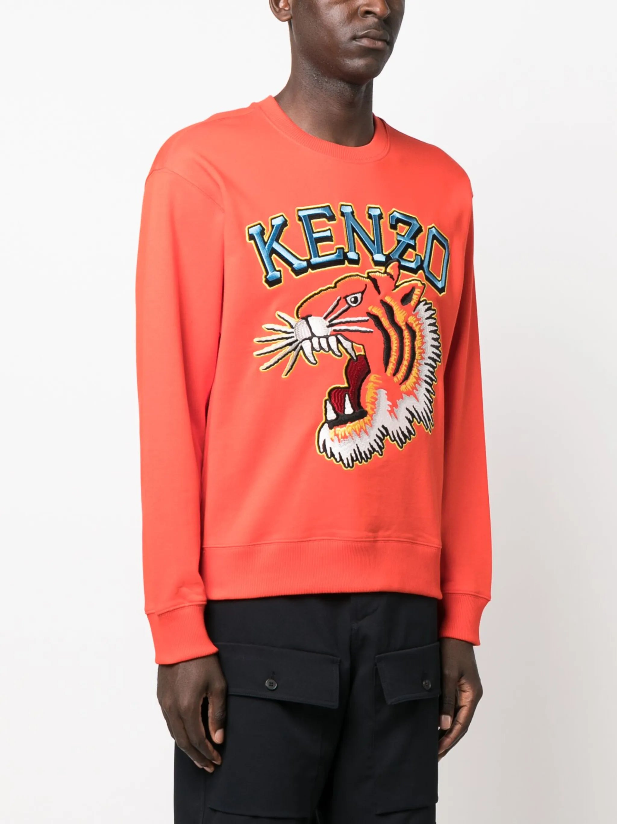 Varsity Jungle embroidered cotton sweatshirt