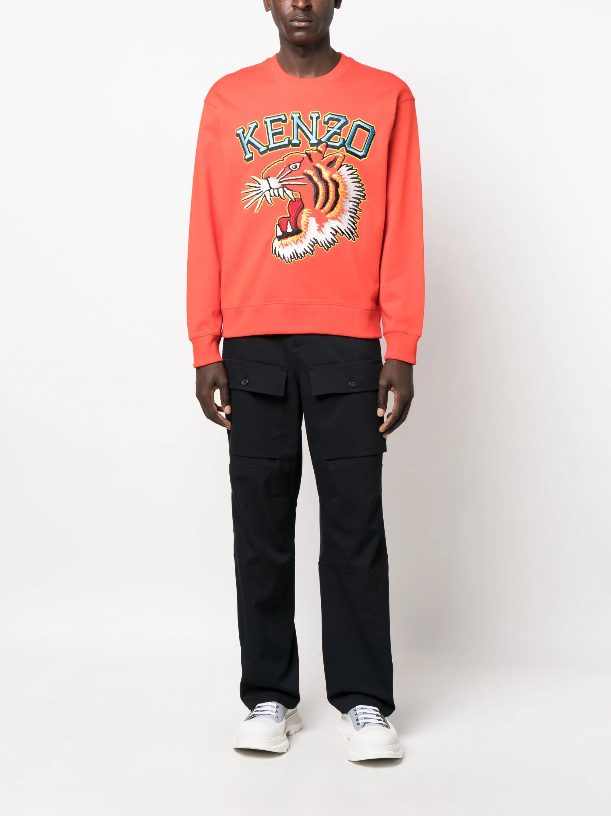 Varsity Jungle embroidered cotton sweatshirt