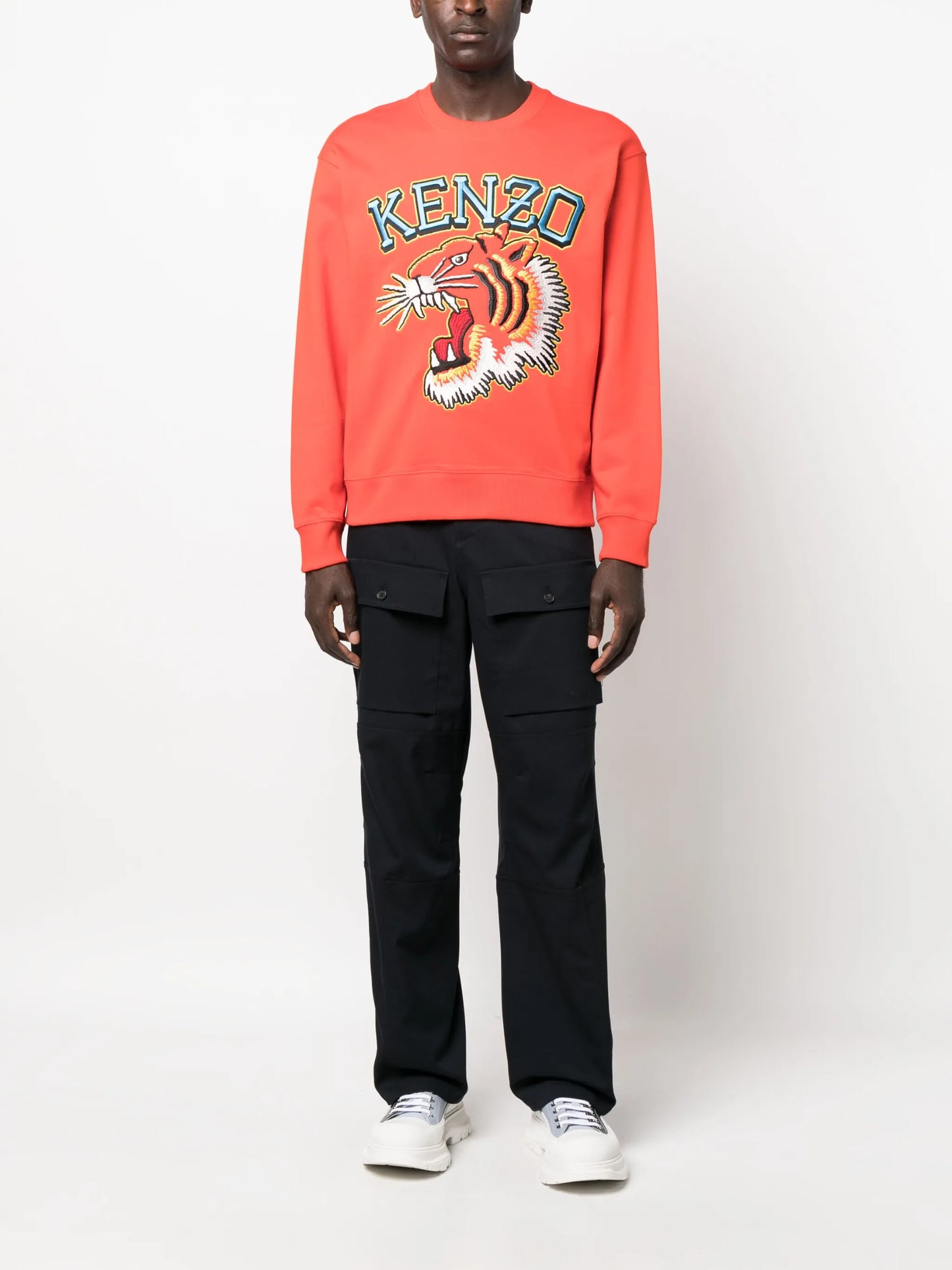 Varsity Jungle embroidered cotton sweatshirt