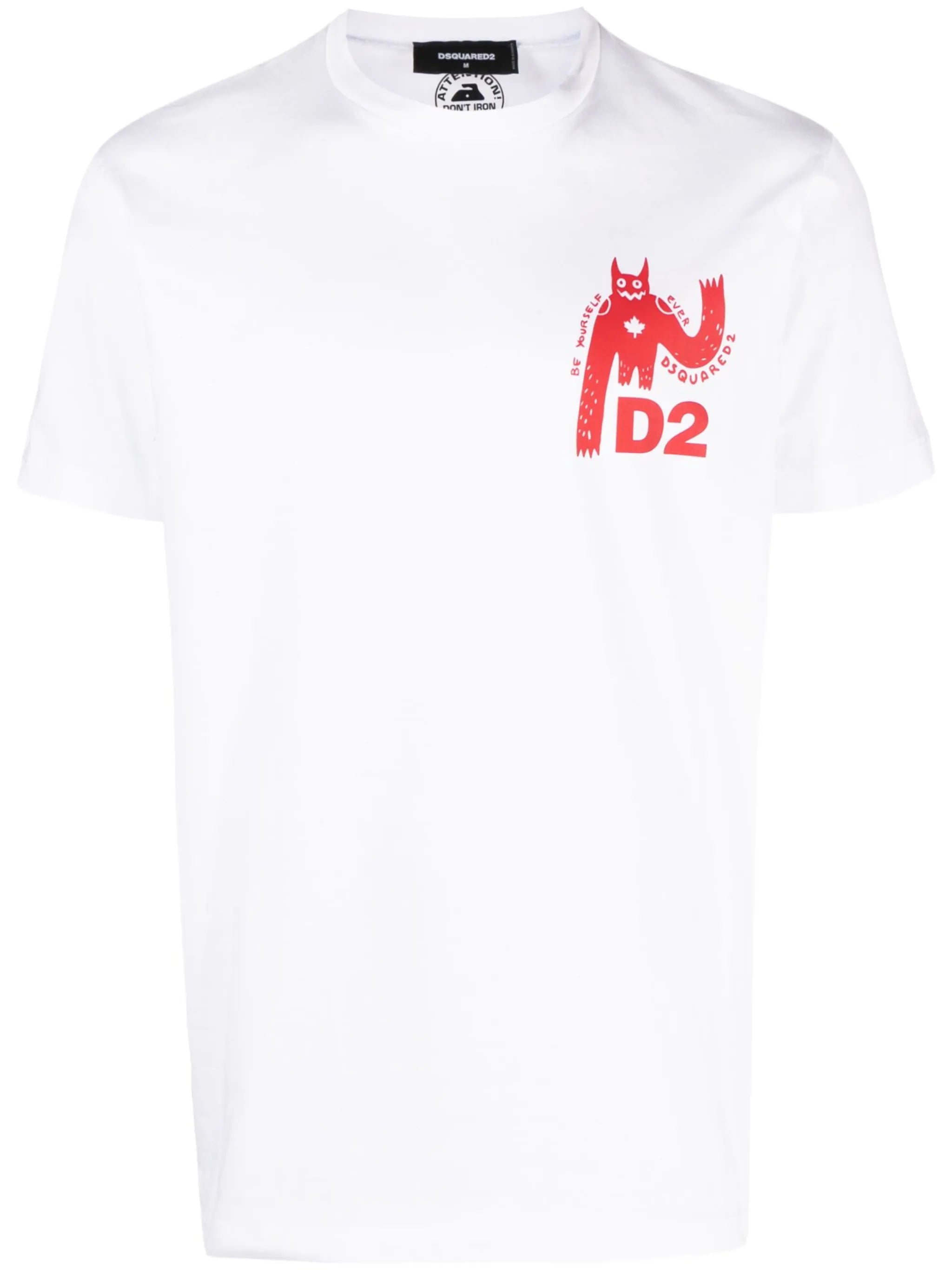 slogan-print cotton T-shirt