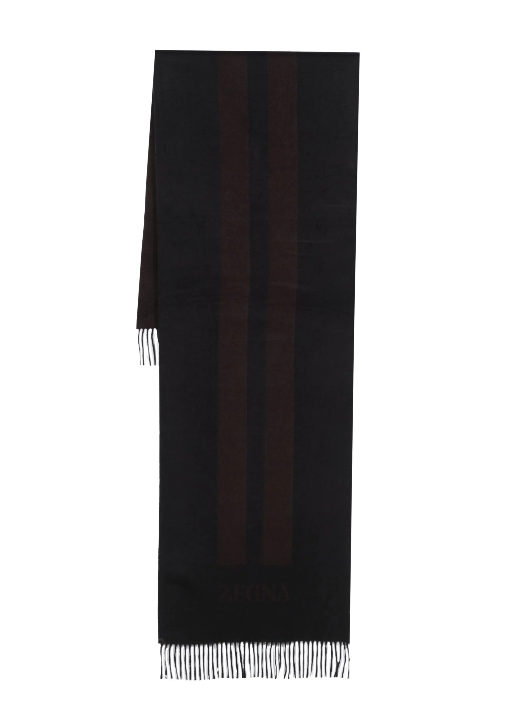 logo-print silk scarf