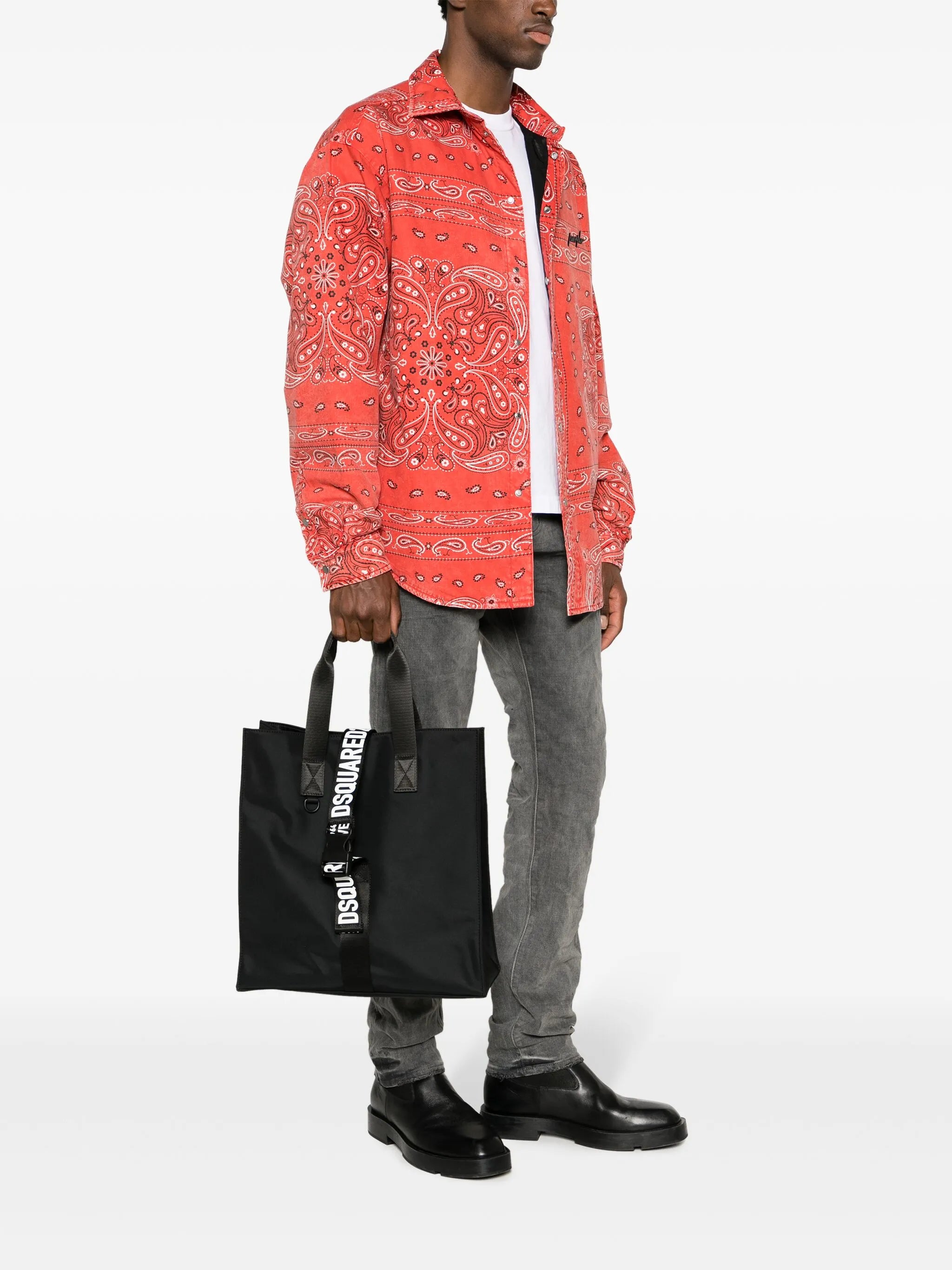 logo-strap tote bag