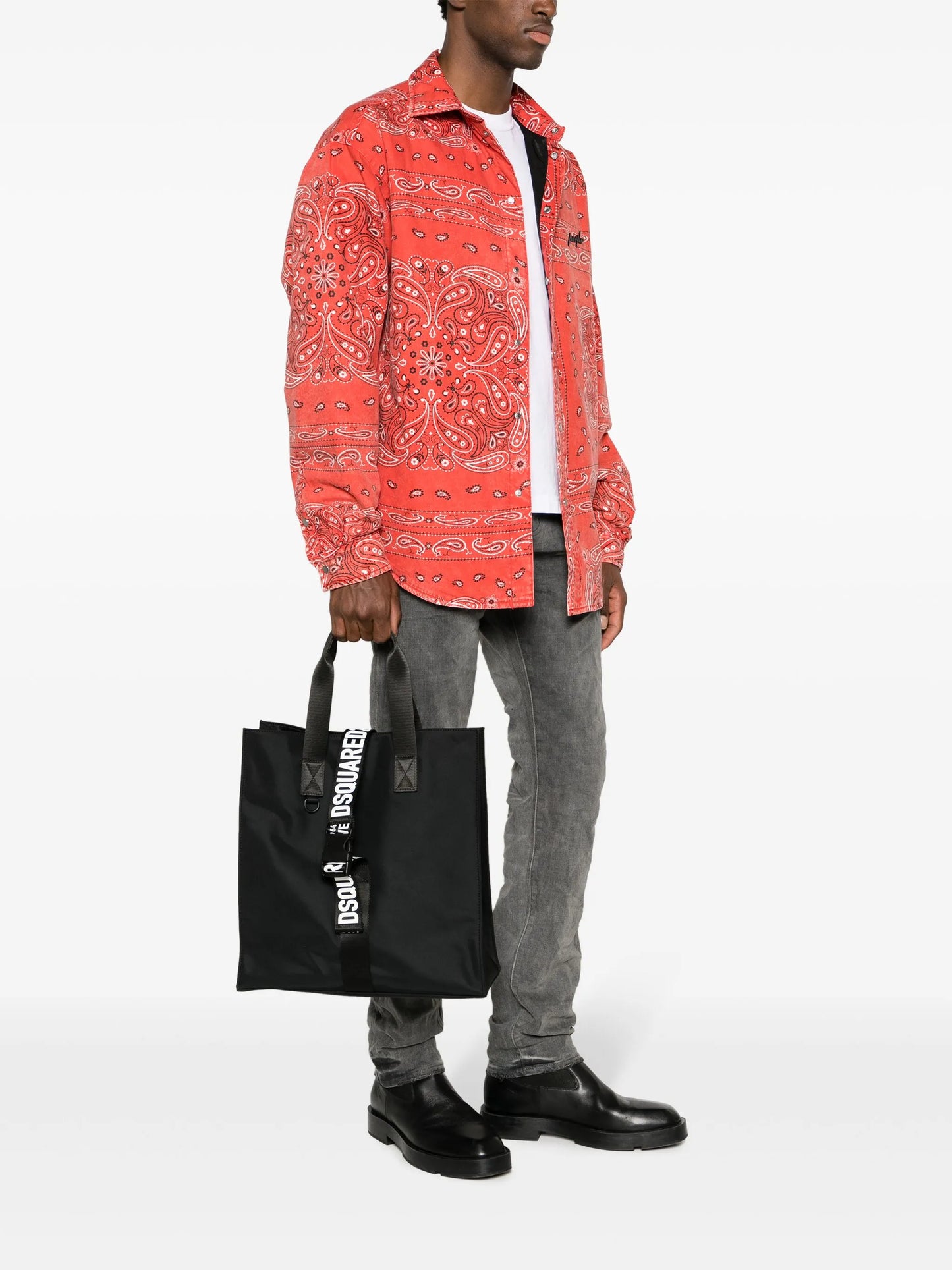 logo-strap tote bag