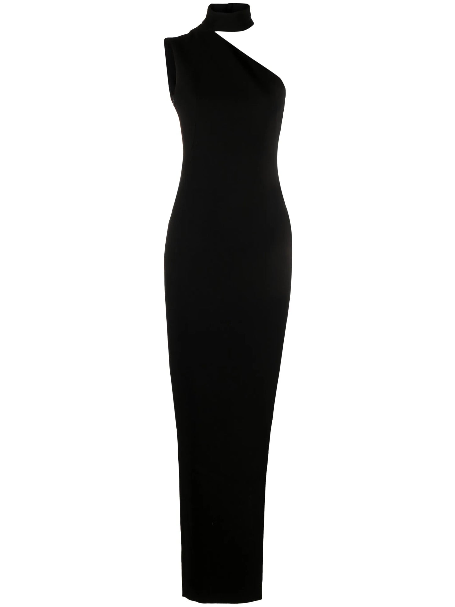 one-shoulder maxi dress
