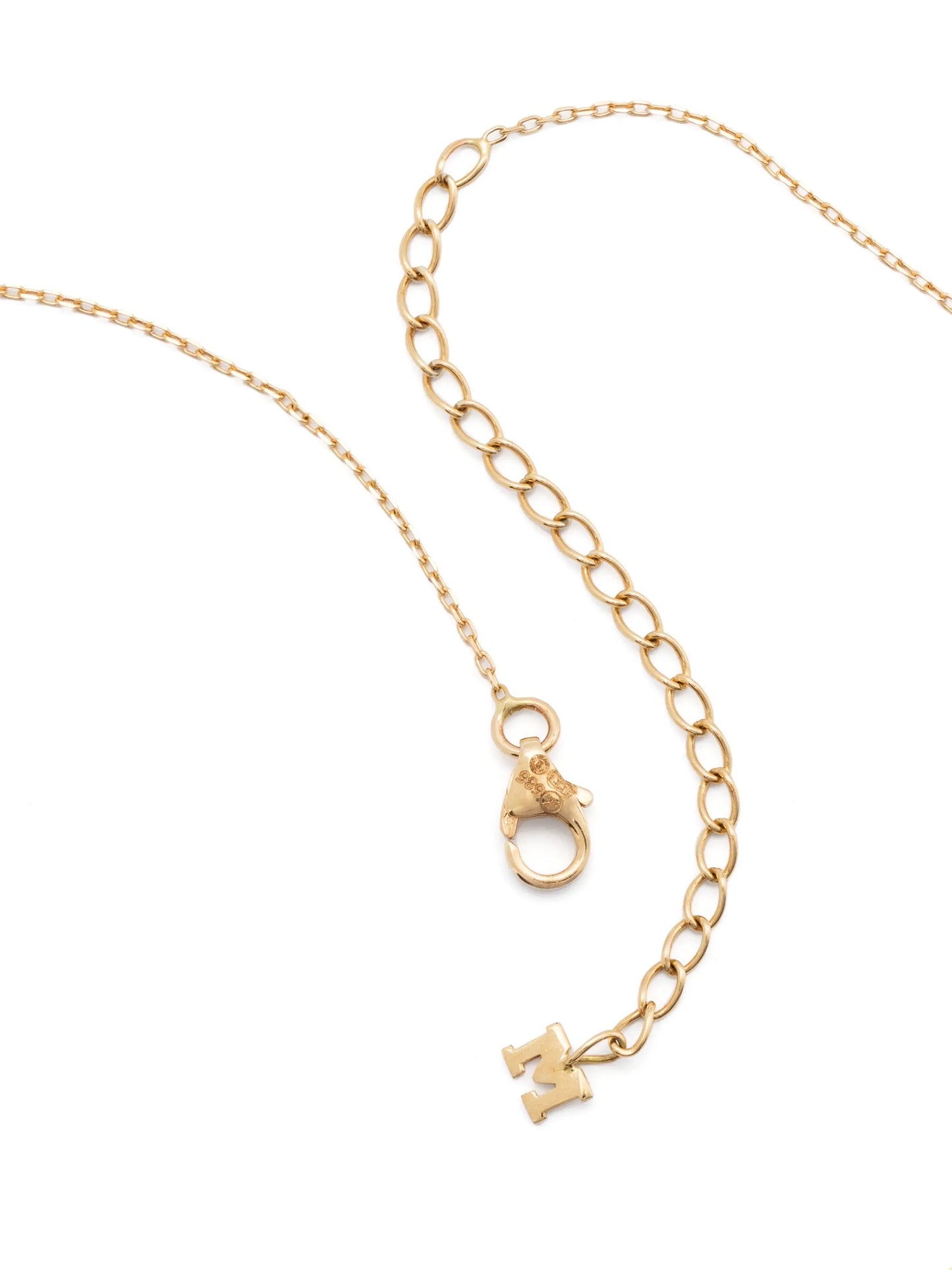 14kt yellow gold baroque pearl necklace
