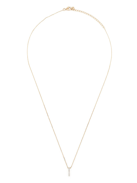 14kt yellow gold Small La Barre diamond necklace