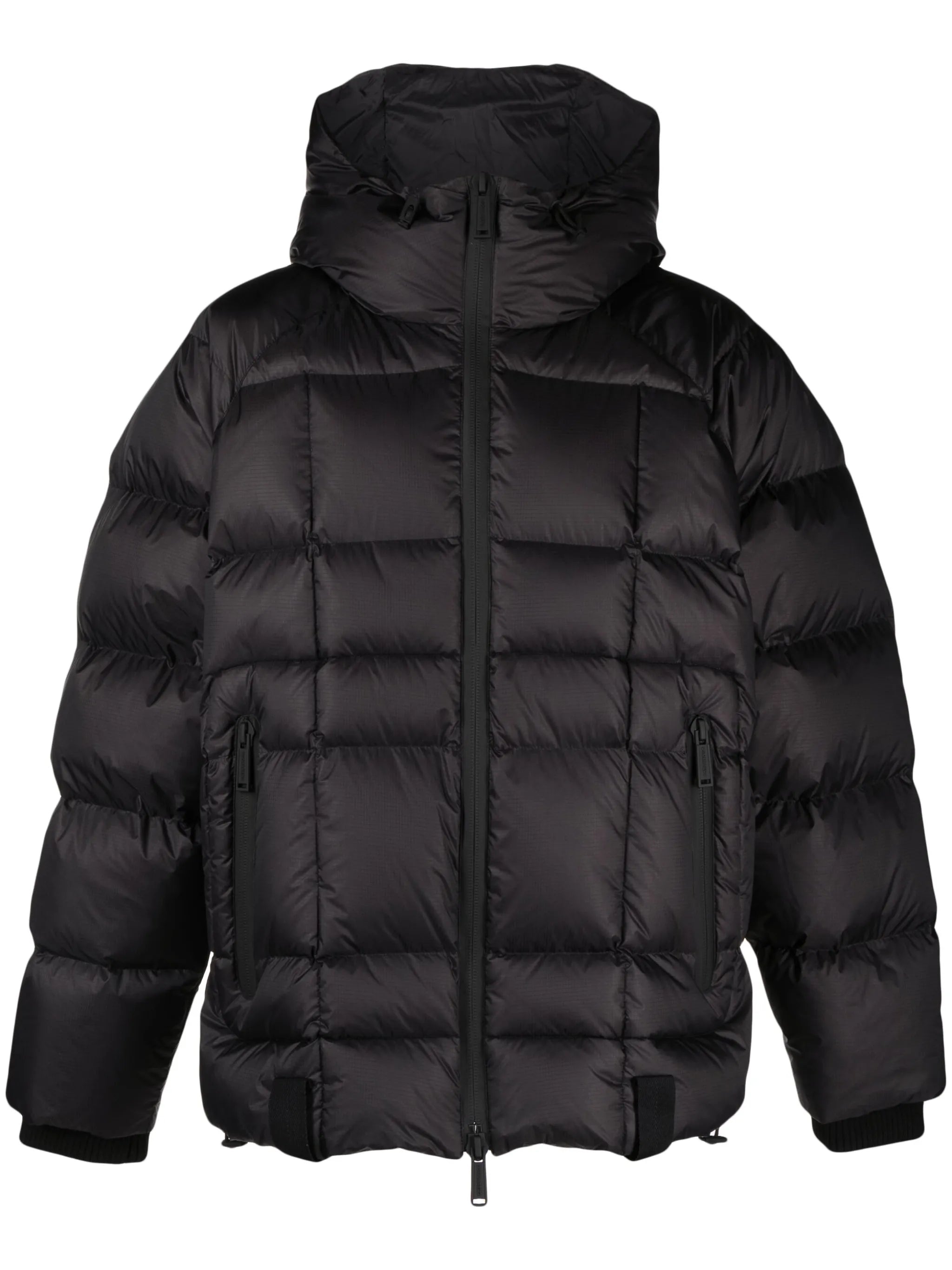 logo-print padded jacket