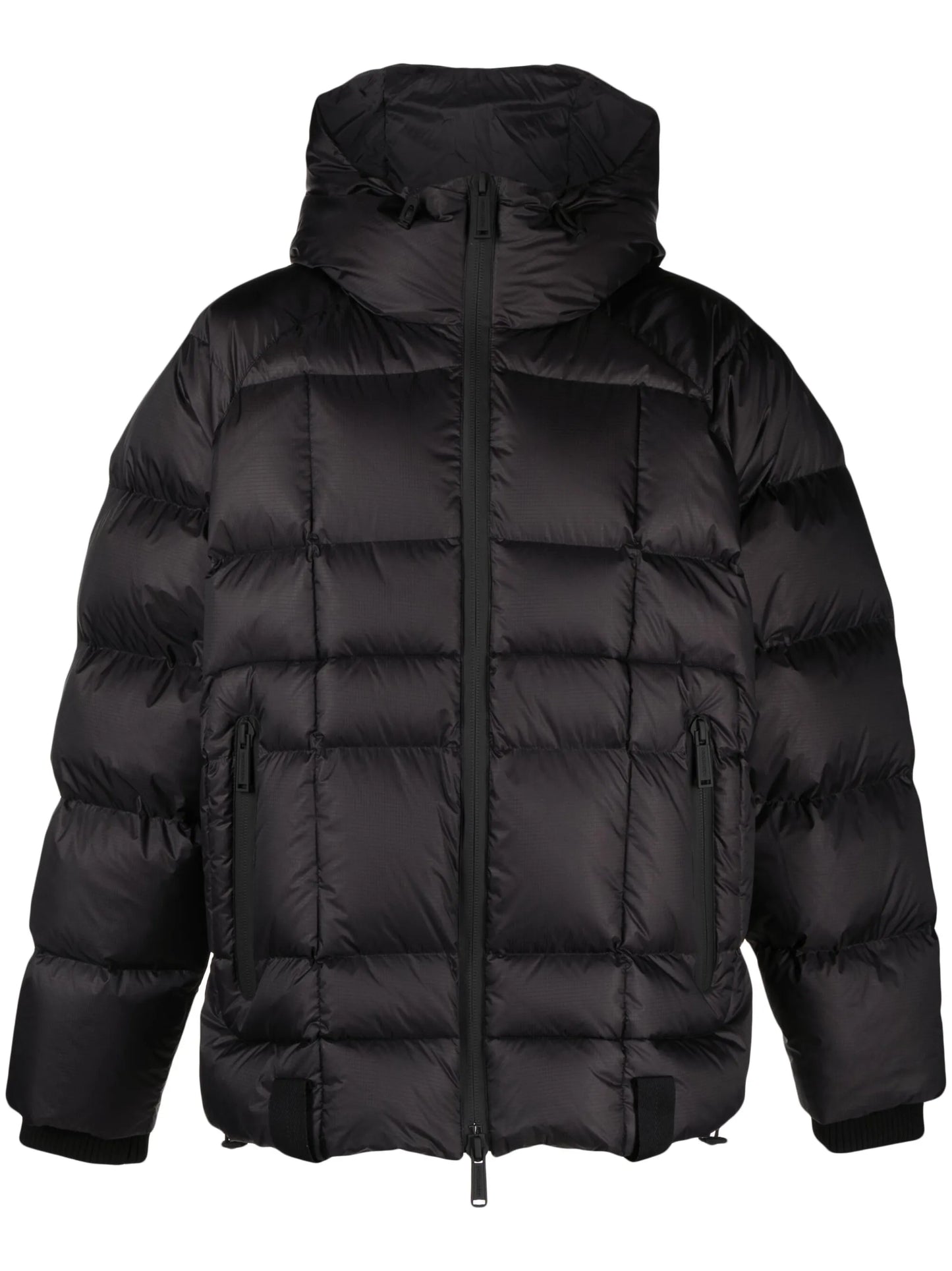 logo-print padded jacket