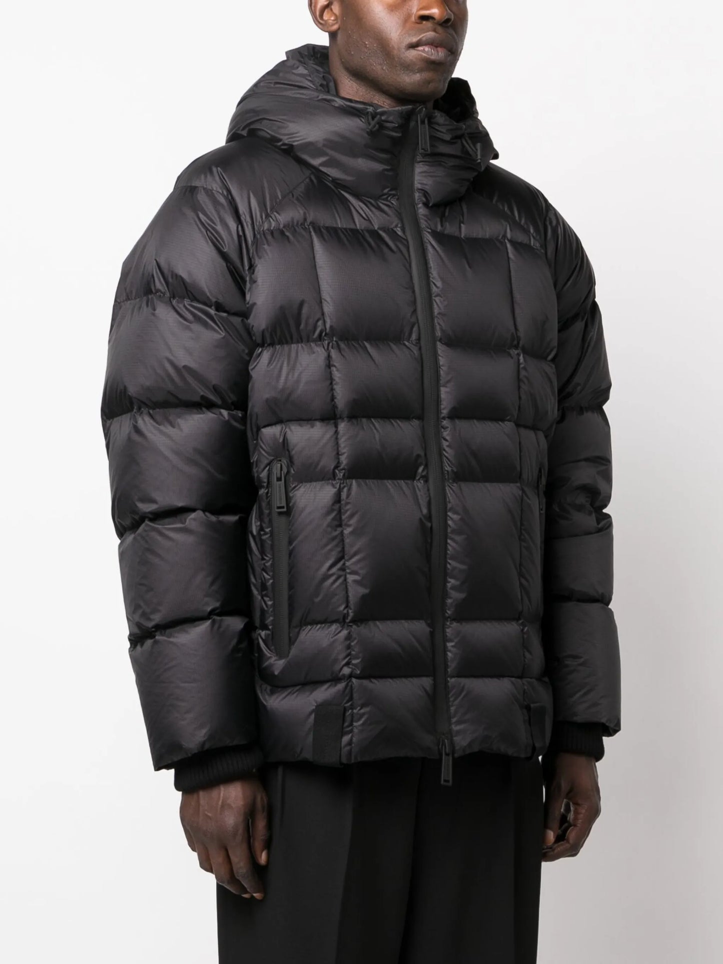 logo-print padded jacket