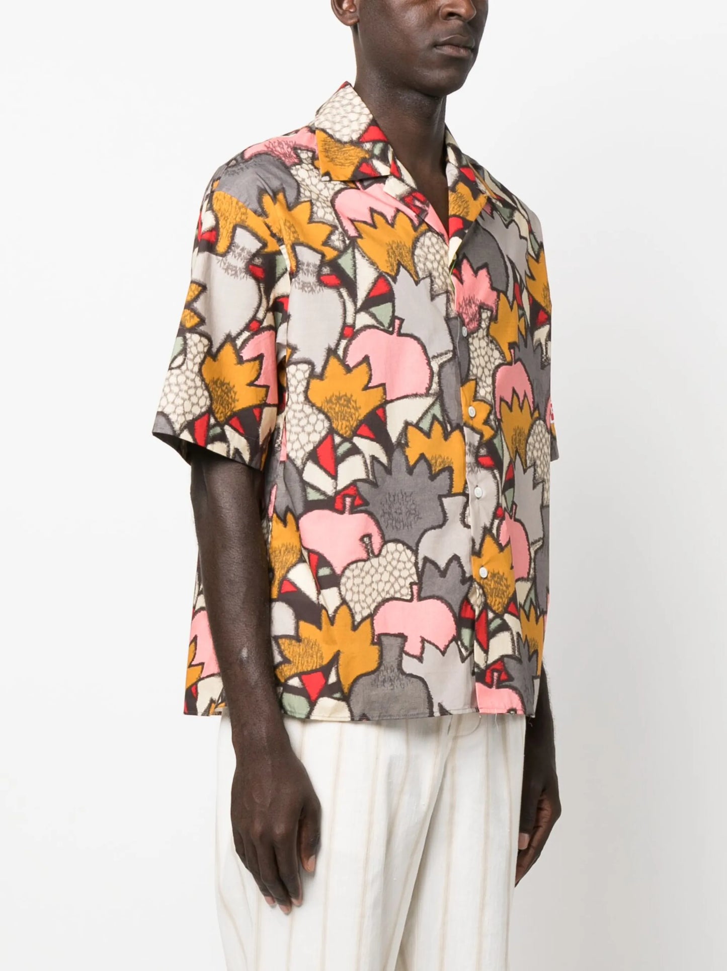 Kimono Camo button-up shirt