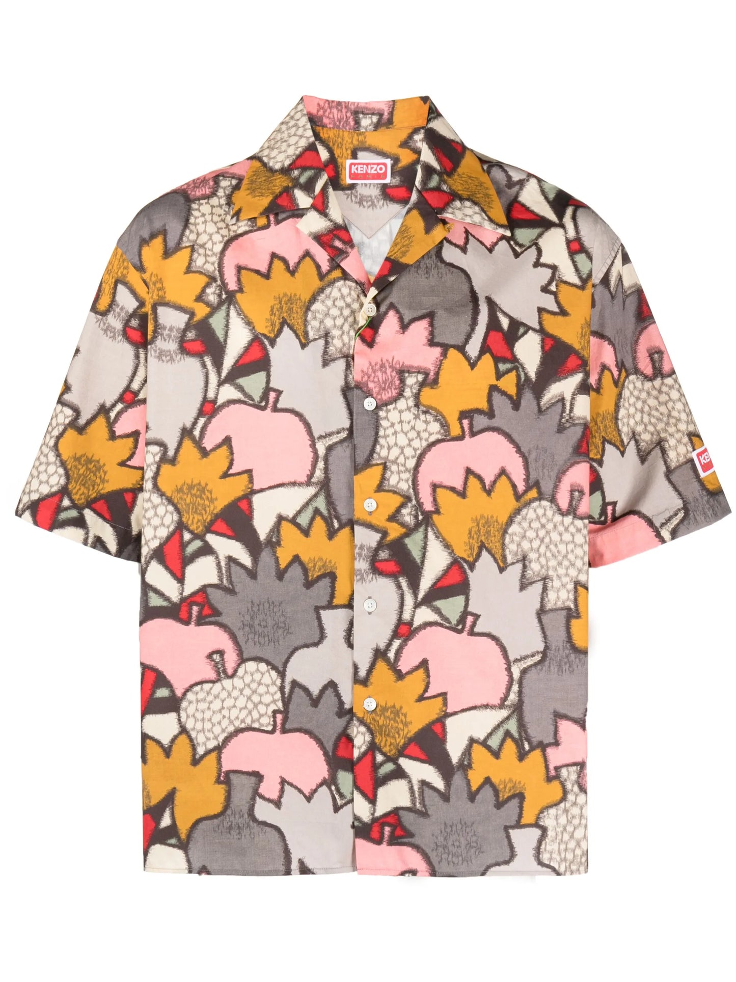 Kimono Camo button-up shirt