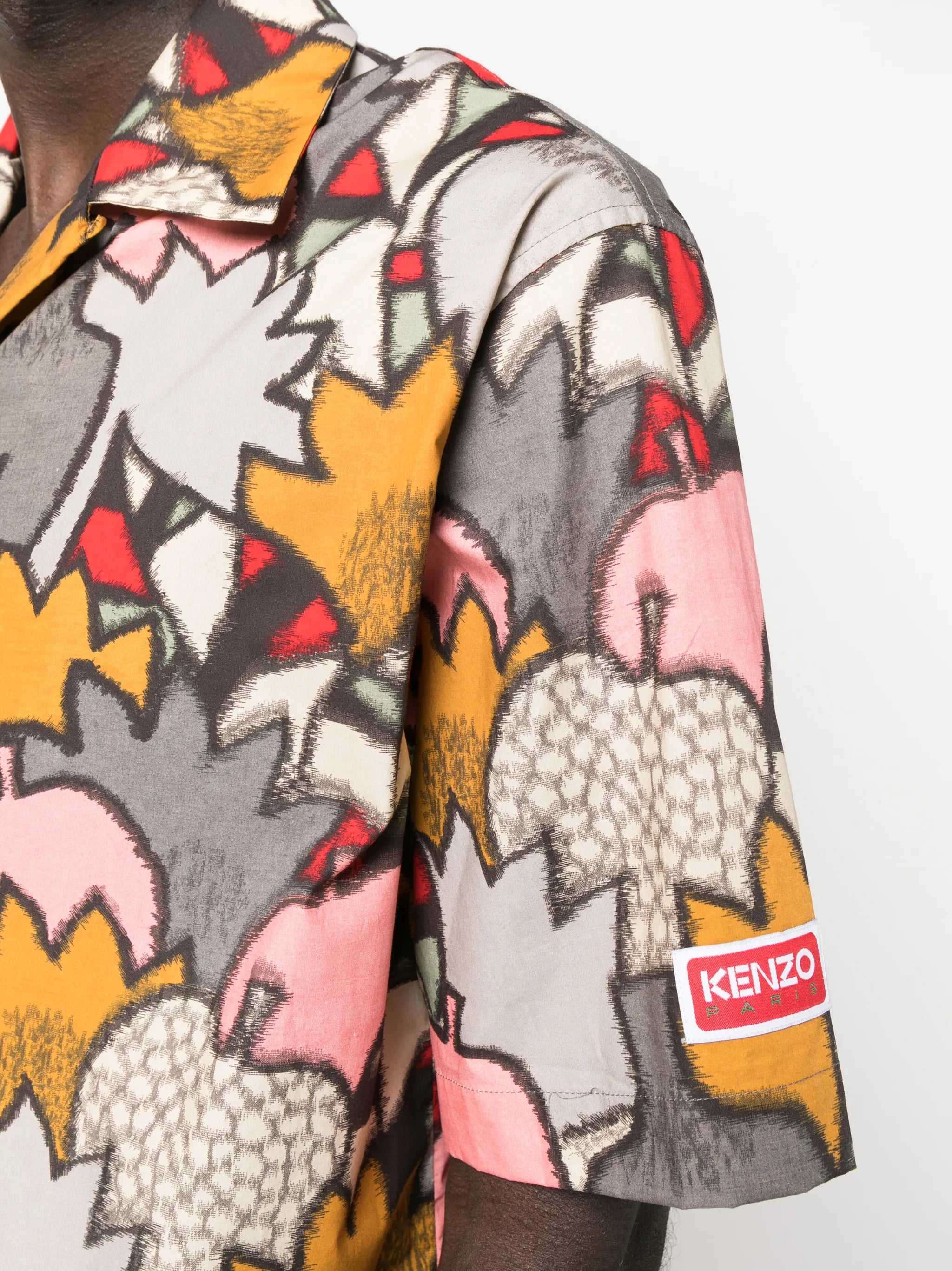 Kimono Camo button-up shirt