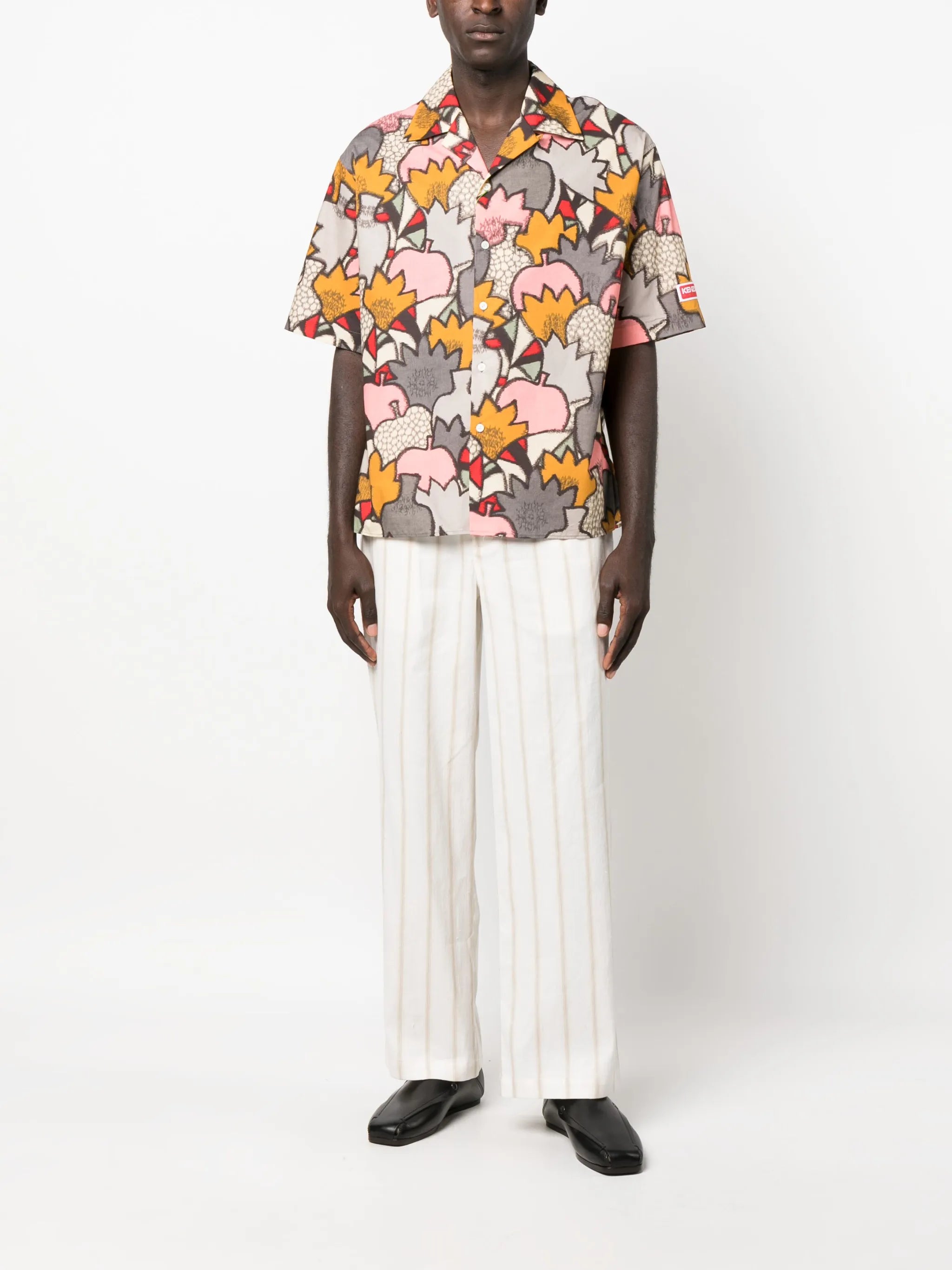 Kimono Camo button-up shirt
