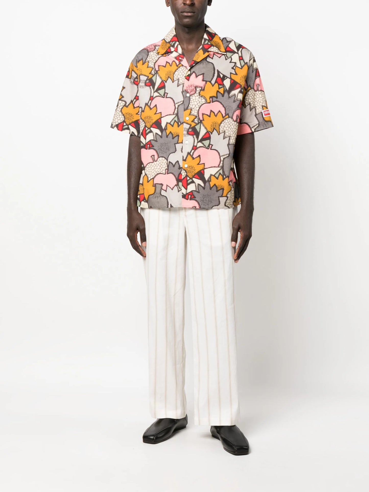Kimono Camo button-up shirt