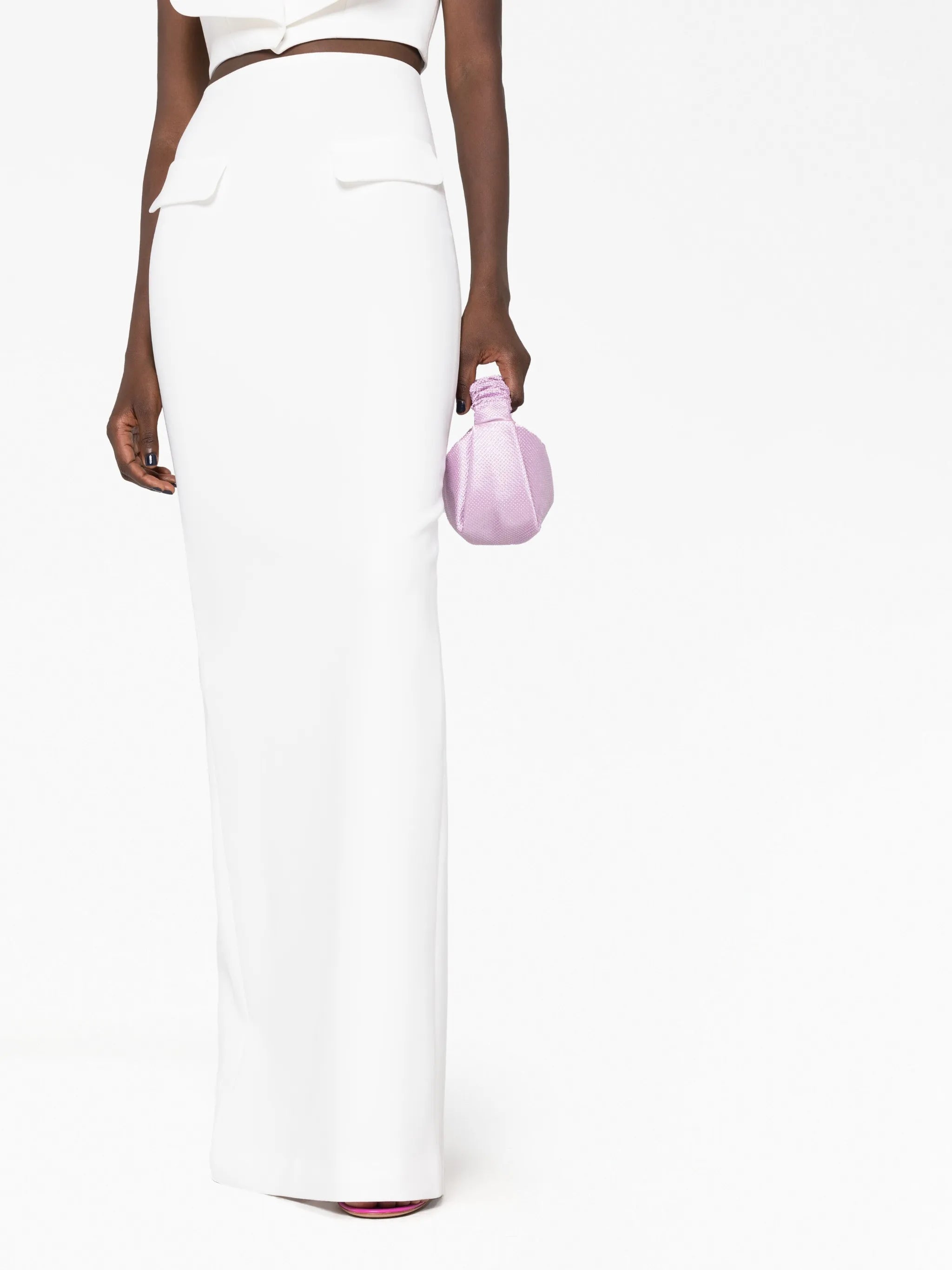 high-waisted maxi skirt