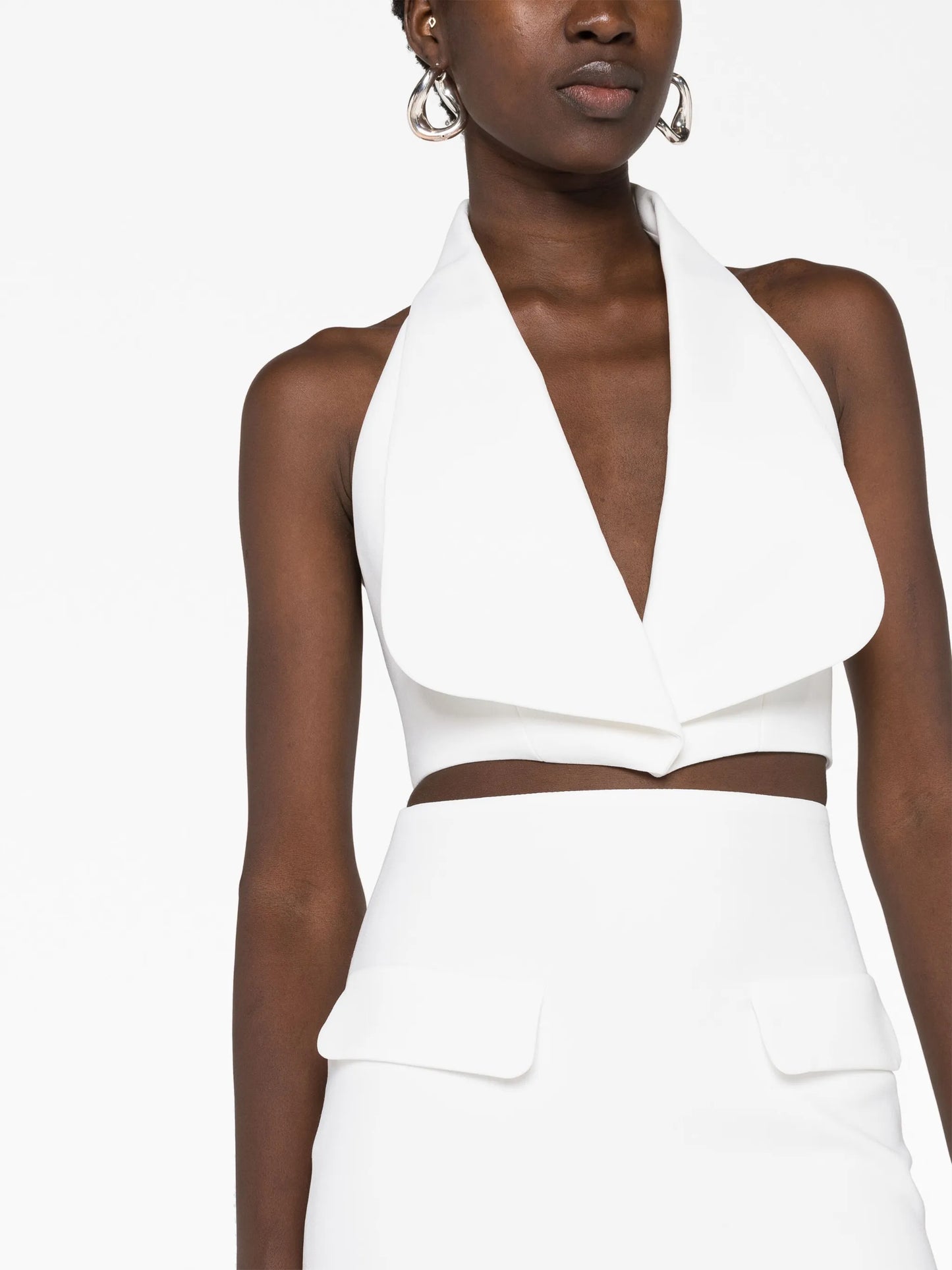 halterneck cropped top