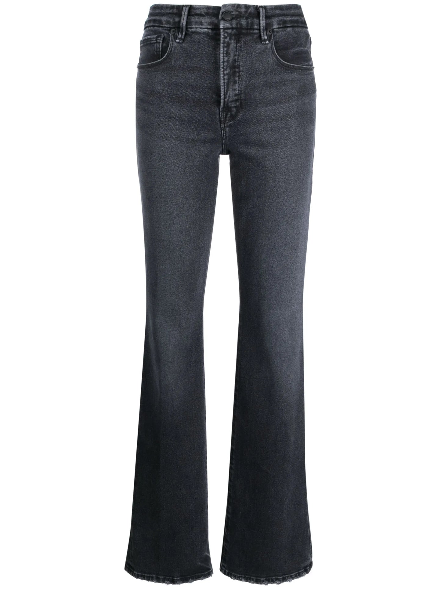 high-rise bootcut jeans