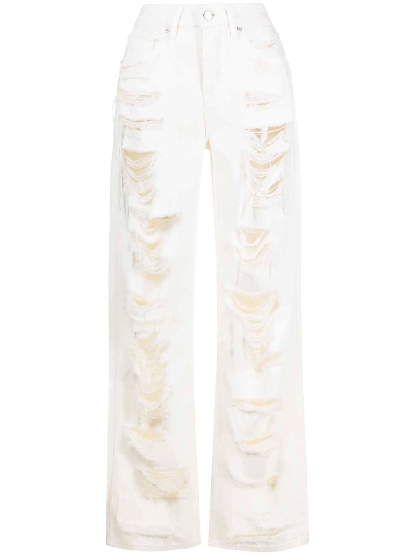Good 90's Shredded wide-leg jeans