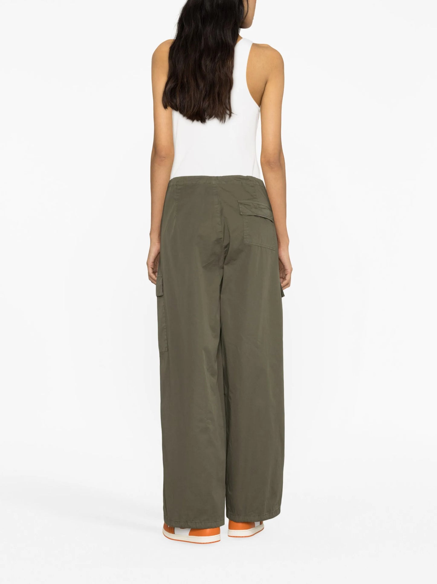 drawstring parachute trousers