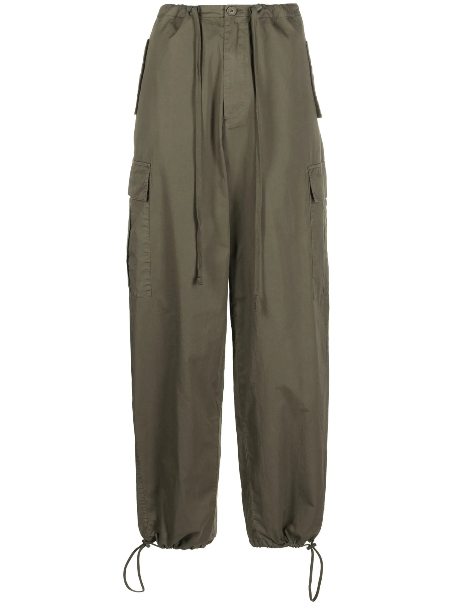 drawstring parachute trousers