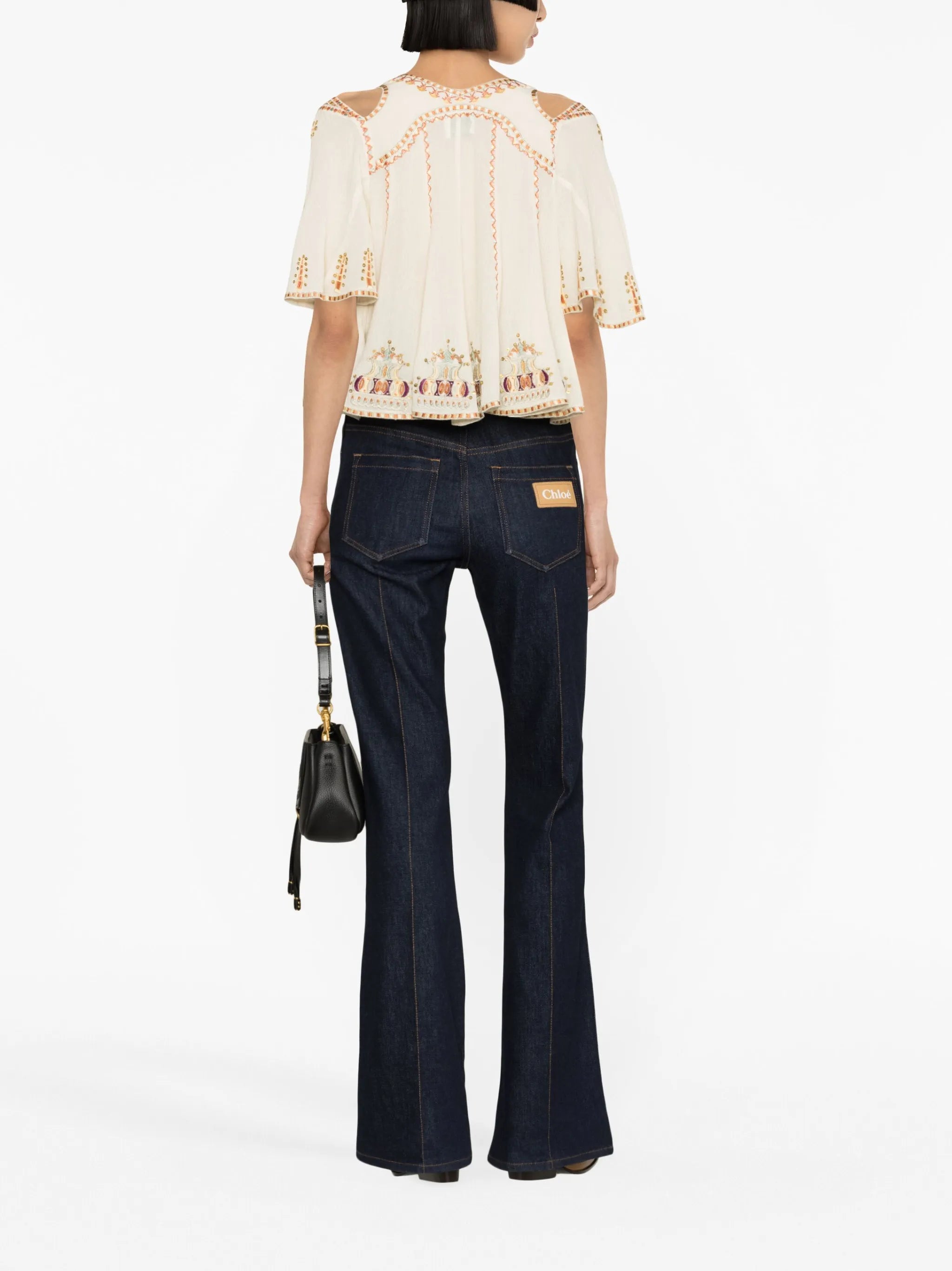 Biani embroidered top