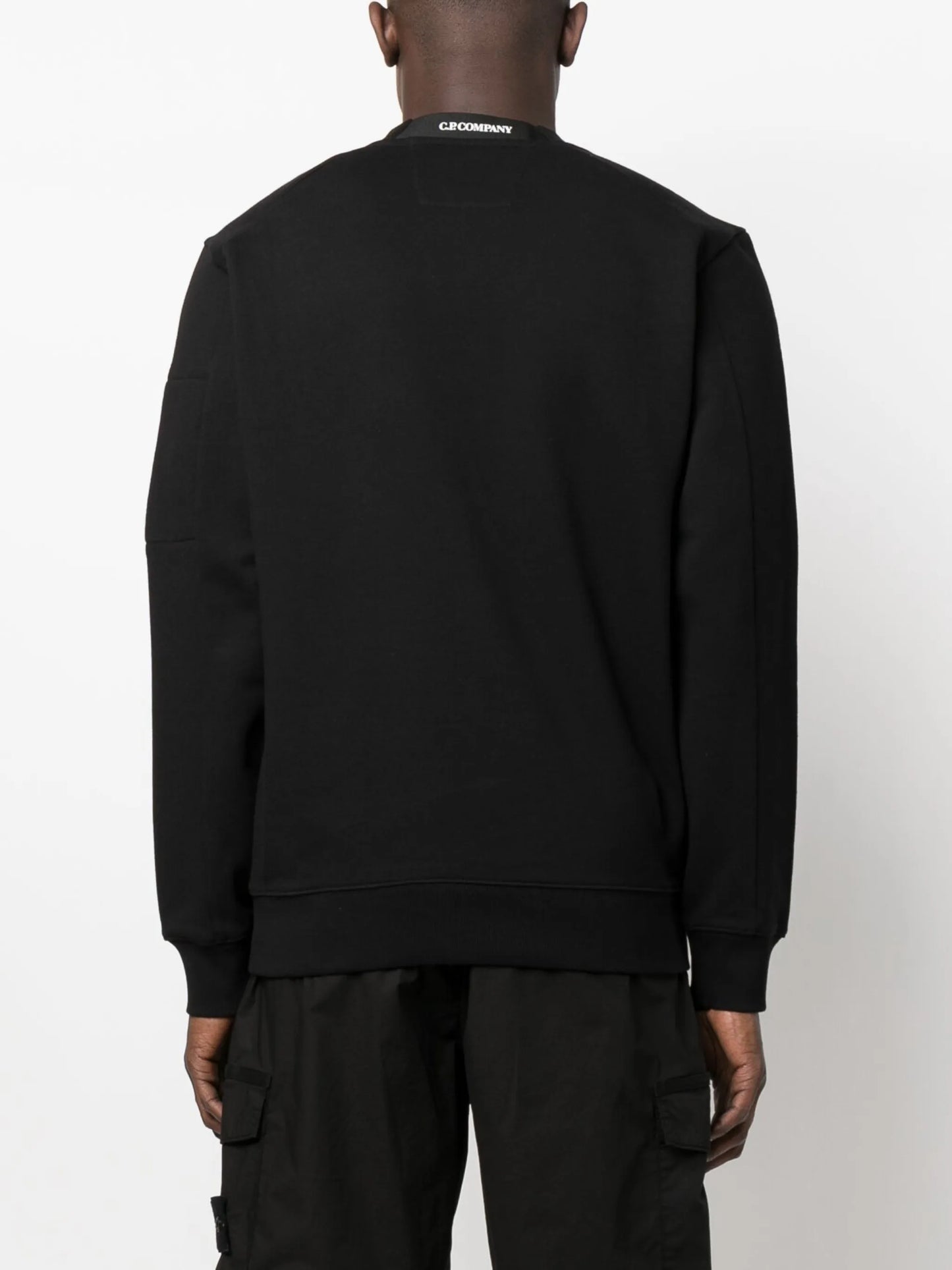 logo-patch cotton sweatshirt