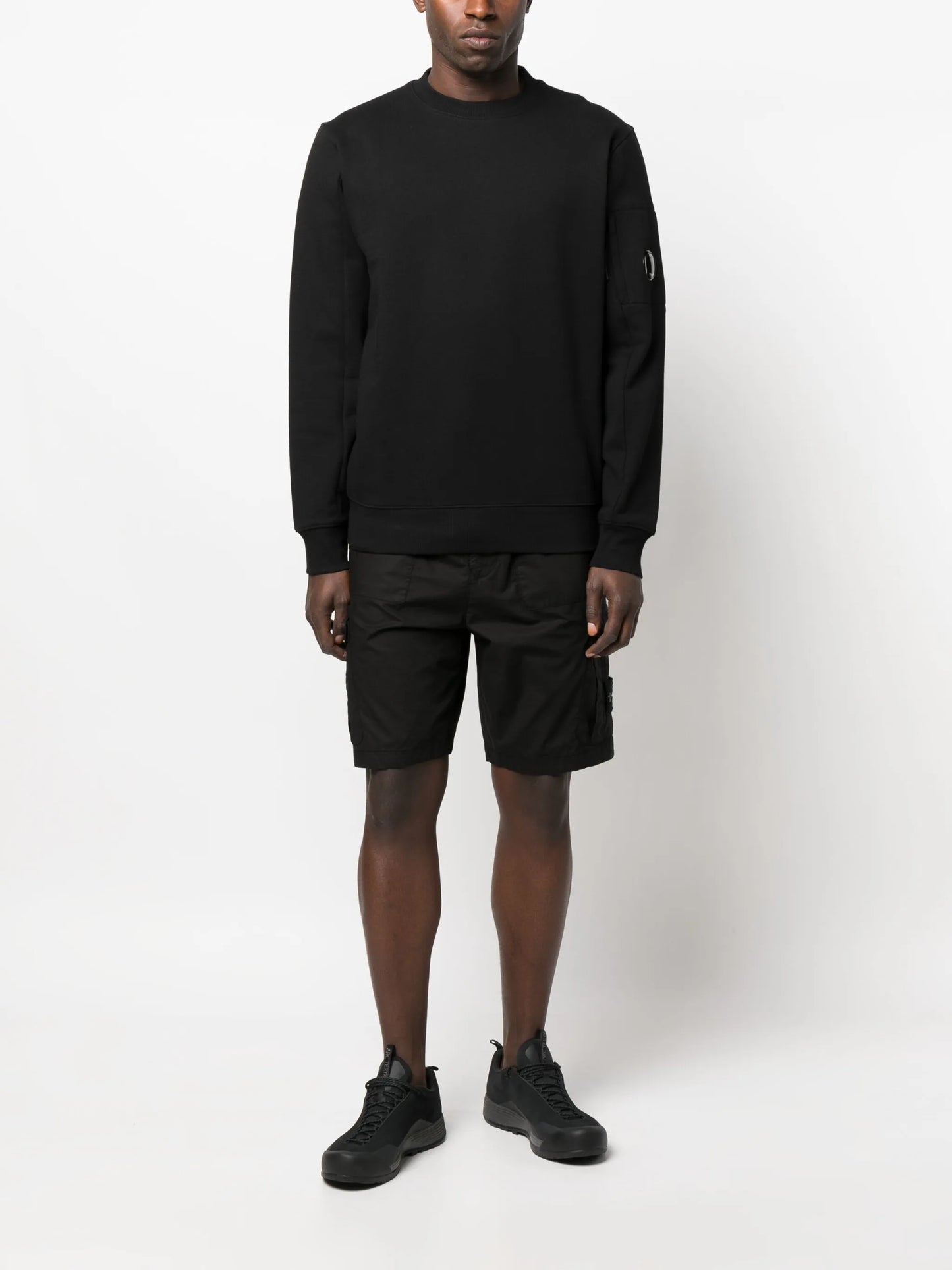 logo-patch cotton sweatshirt