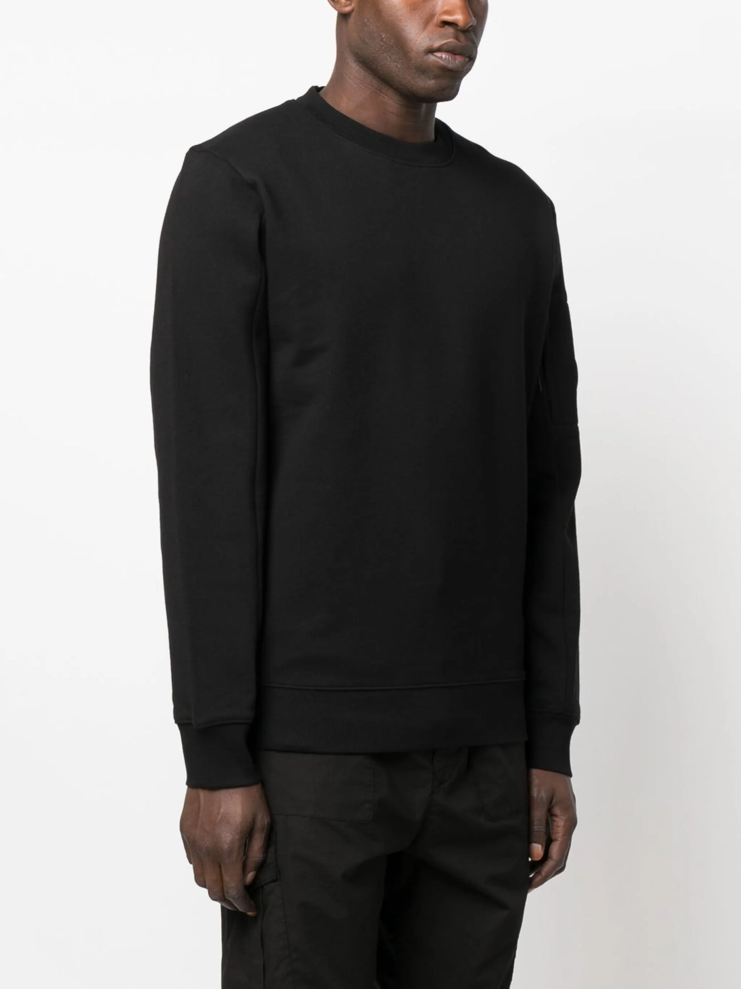 logo-patch cotton sweatshirt