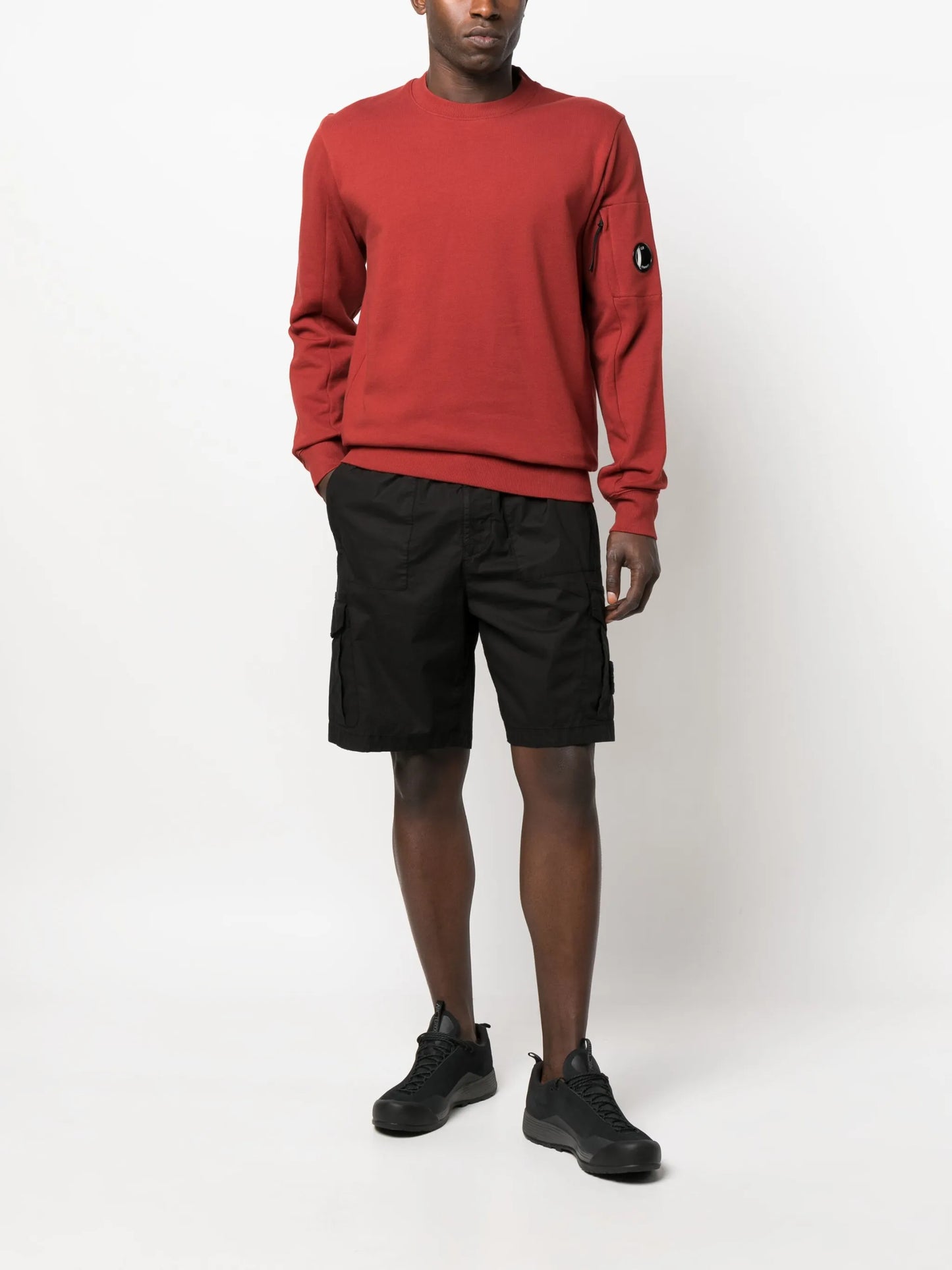 logo-patch cotton sweatshirt