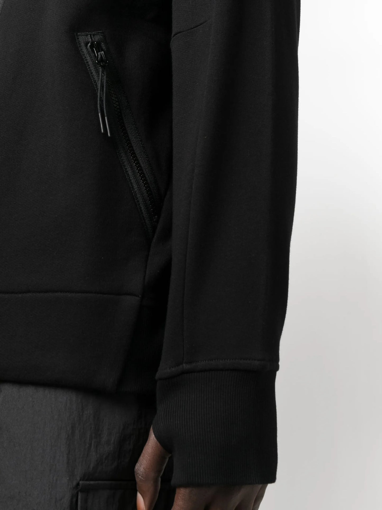 logo-print cotton hoodie