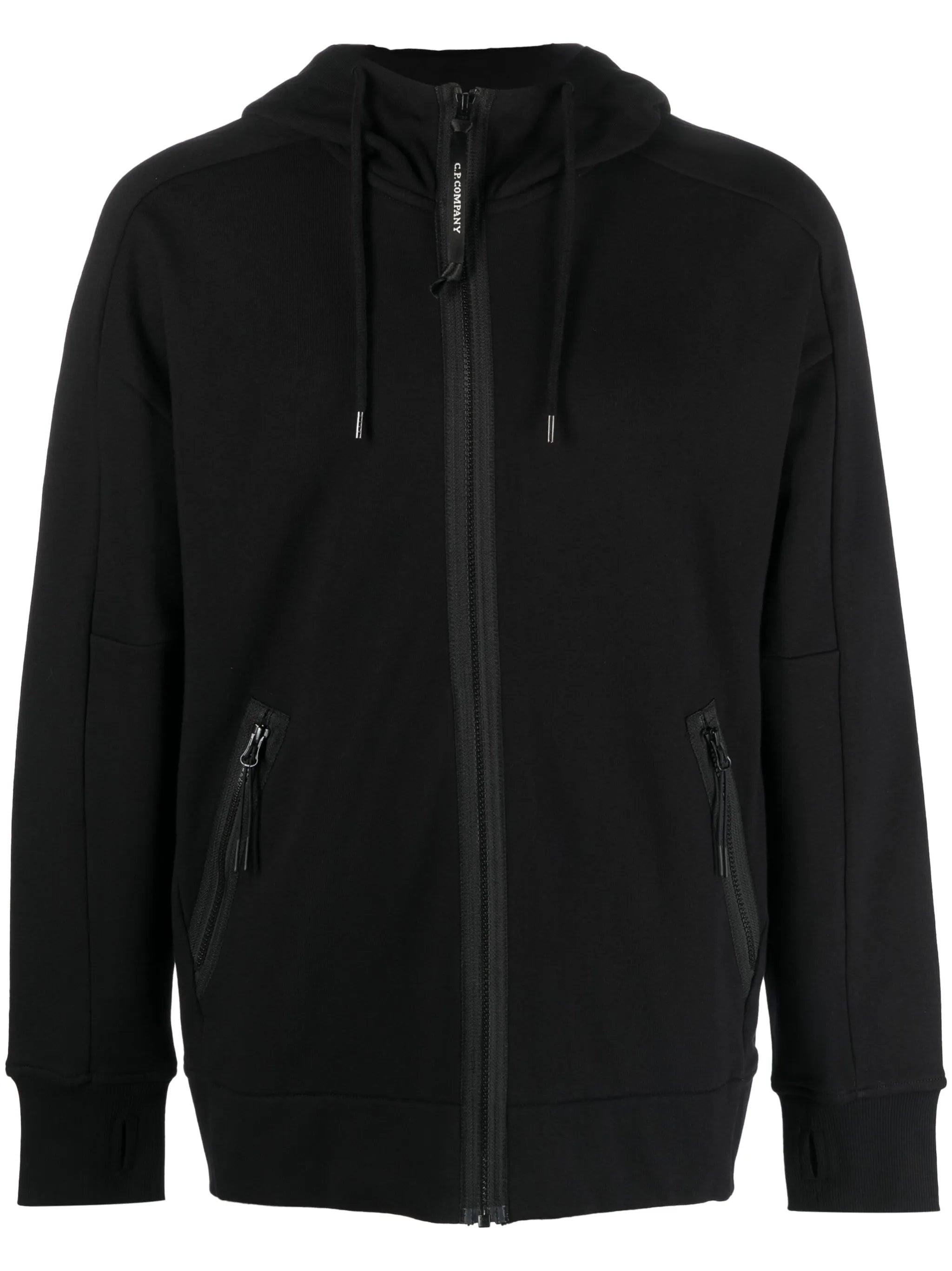 logo-print cotton hoodie