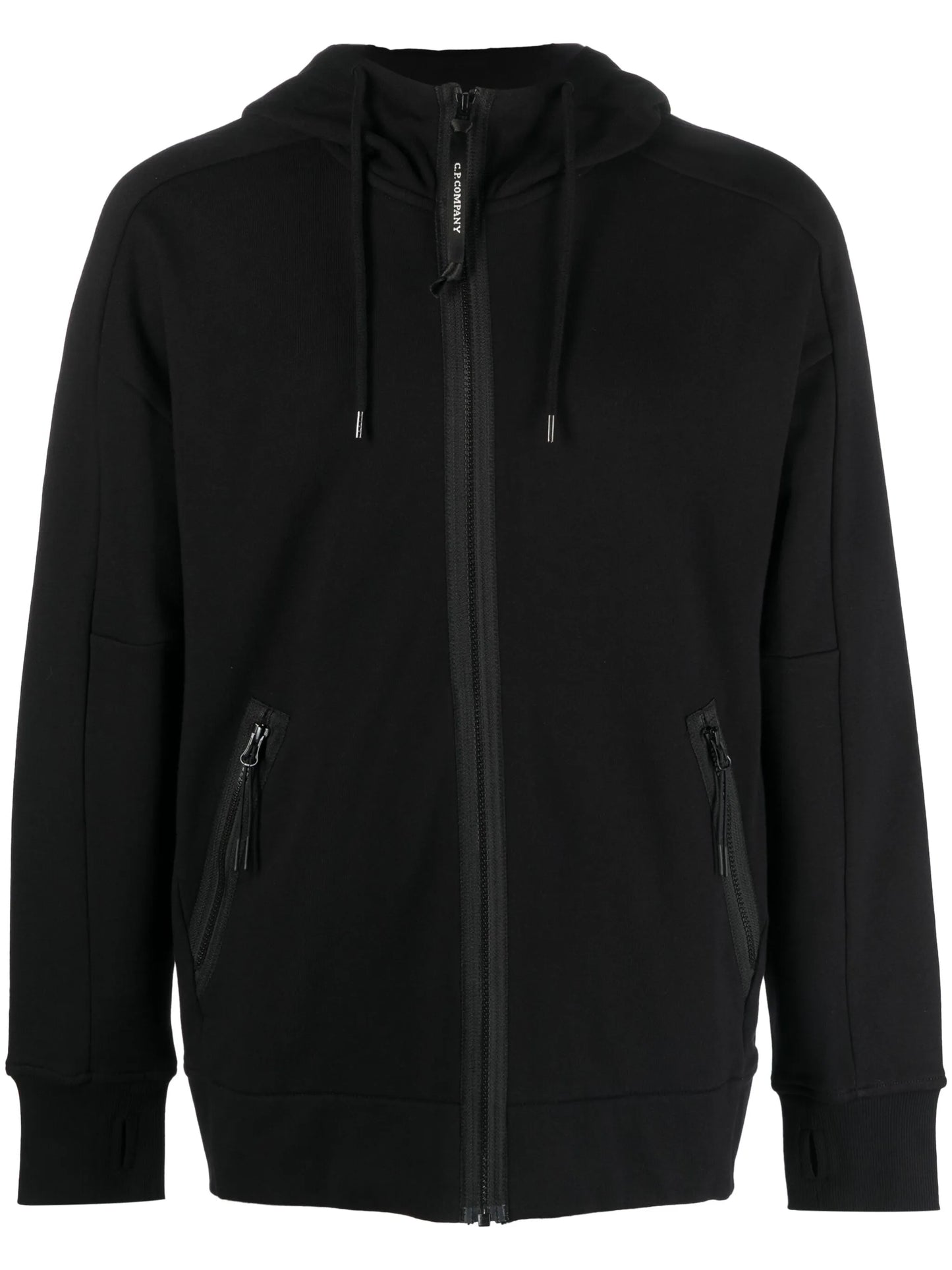 logo-print cotton hoodie