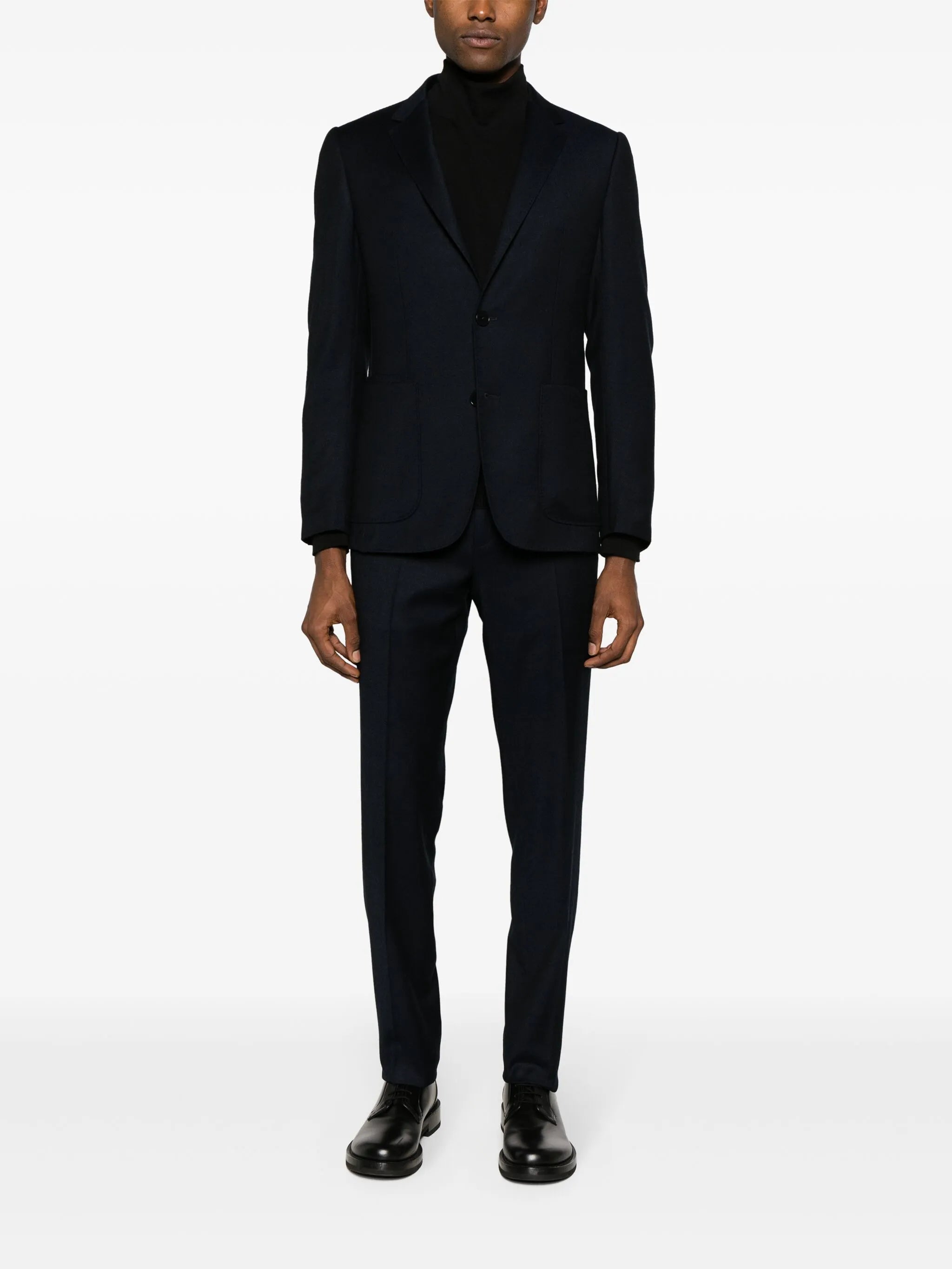 single-breasted tech-merino suit