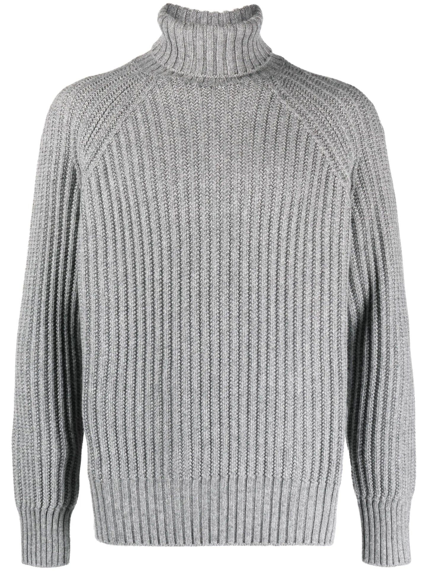 ribbed roll-neck jumper