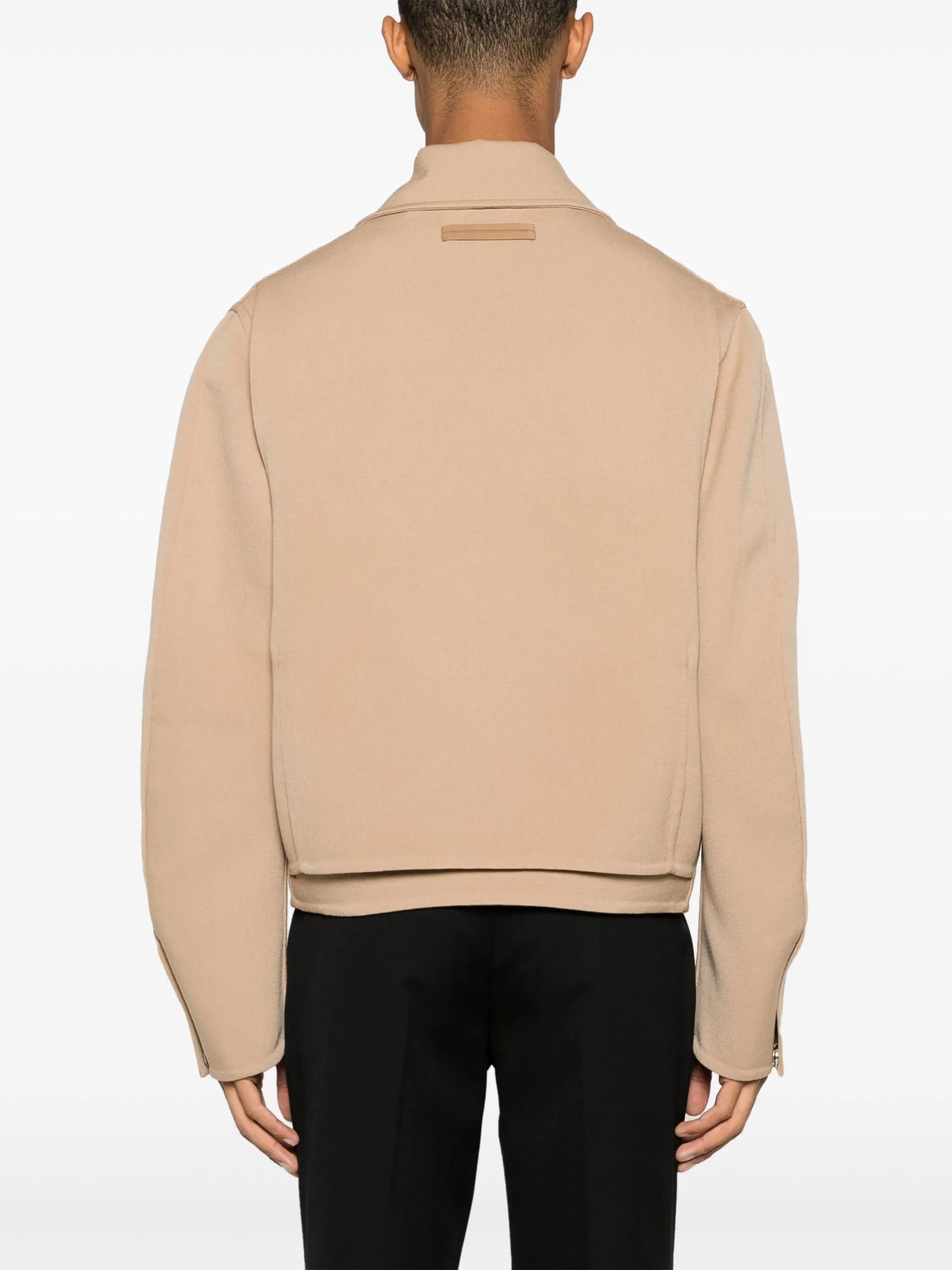 wool-blend shirt jacket
