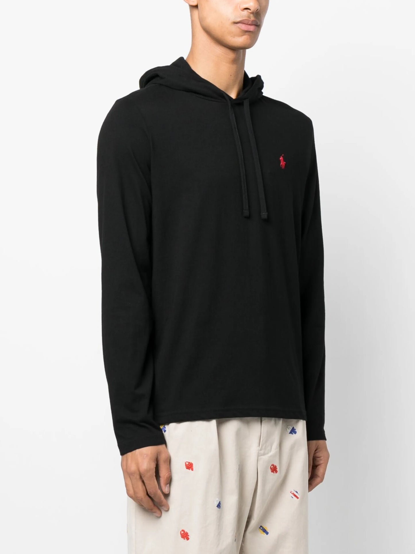 Polo Pony-embroidered cotton hoodie