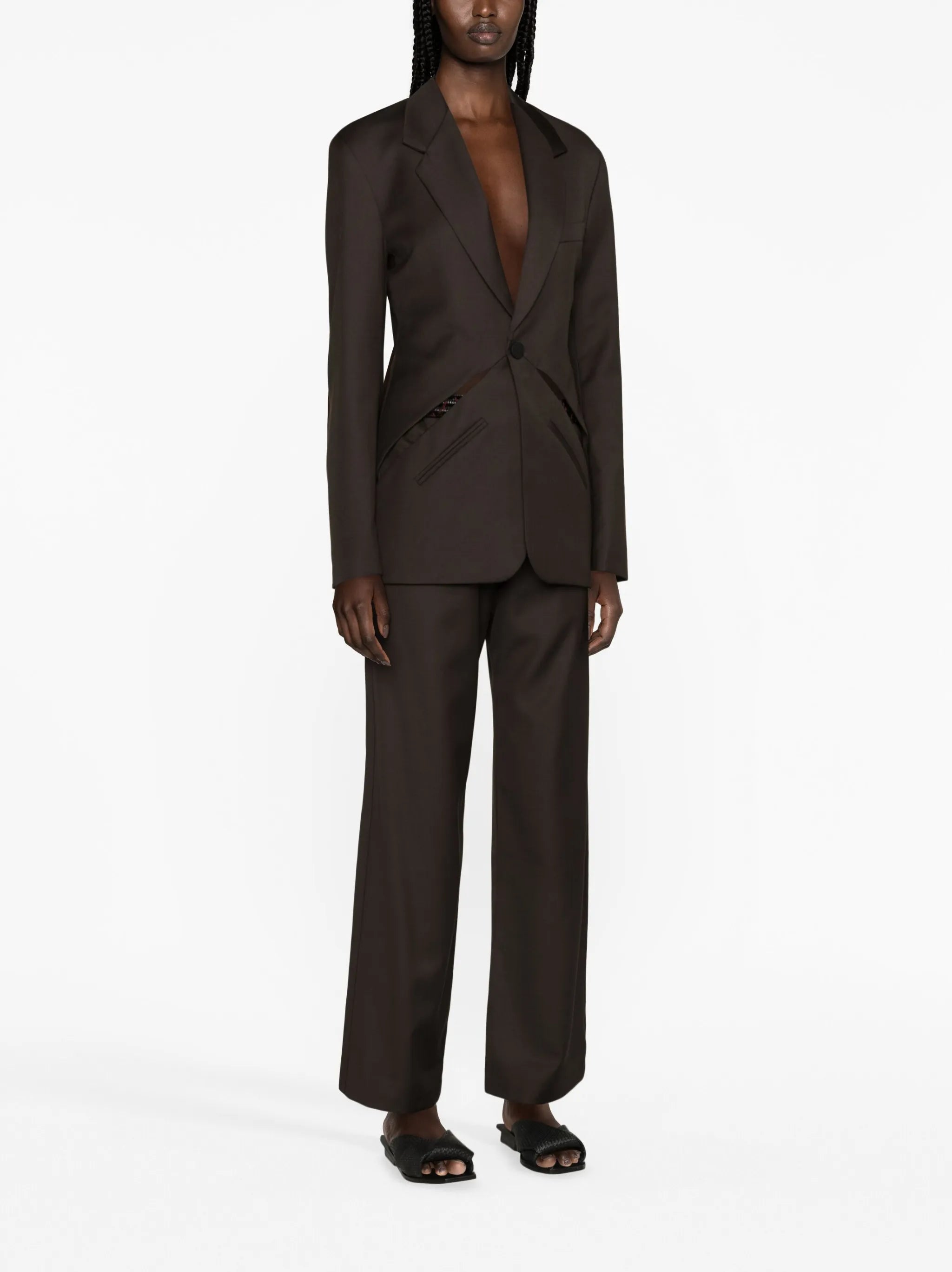 Triquetra cut-out blazer