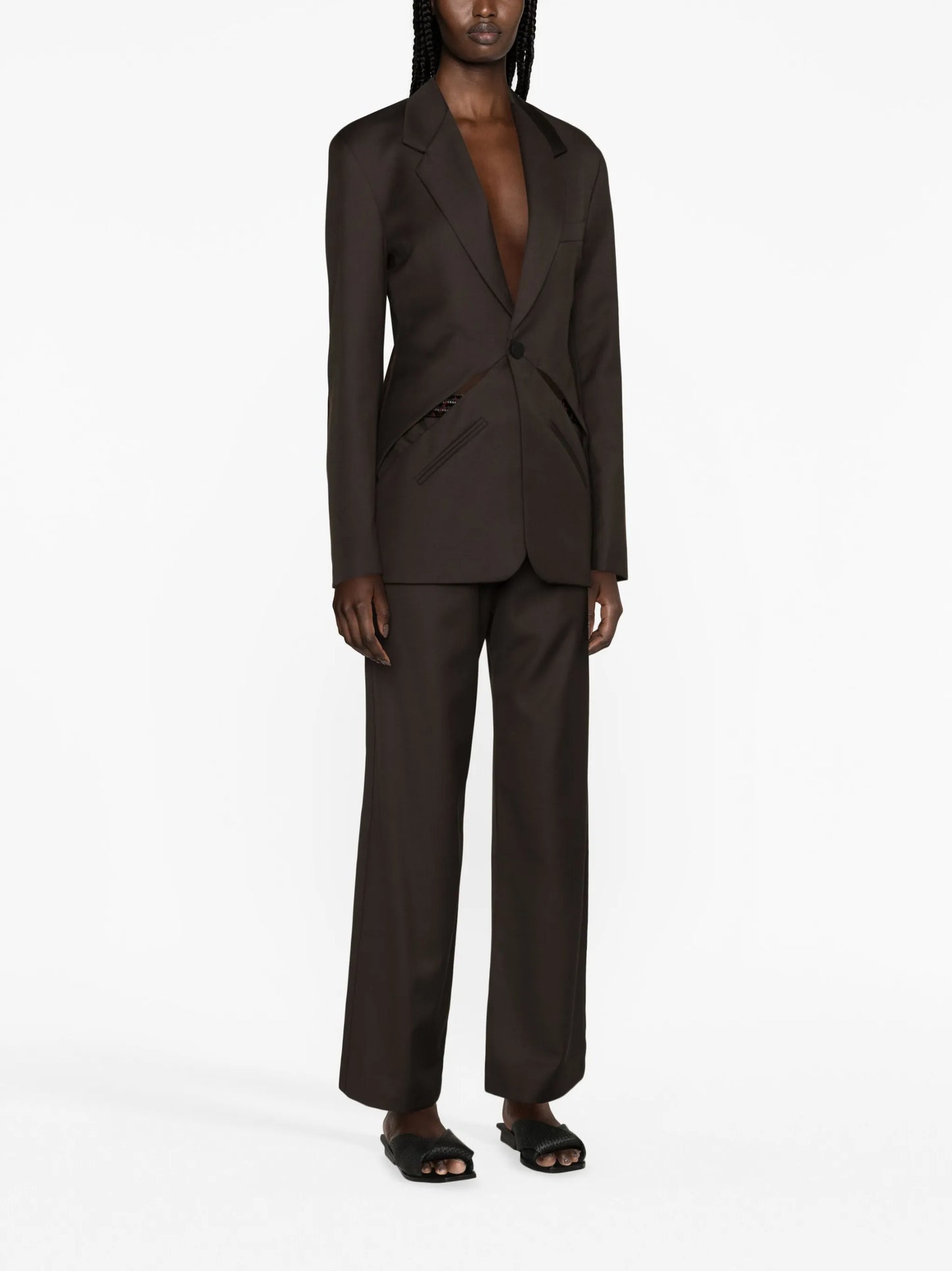 Triquetra cut-out blazer