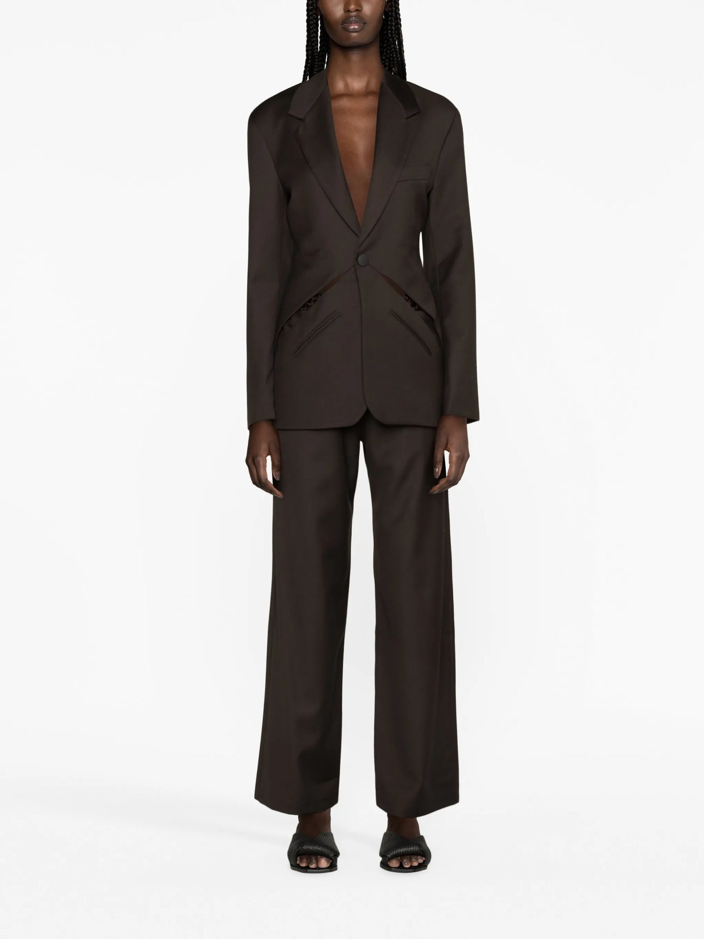 Triquetra cut-out blazer